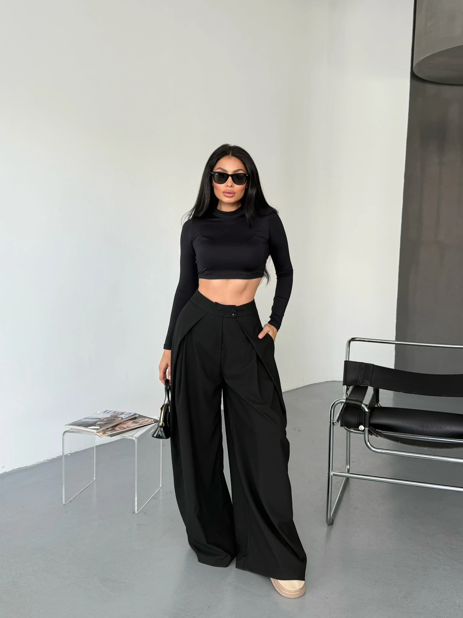 GENİŞ PİLELİ PANTOLON