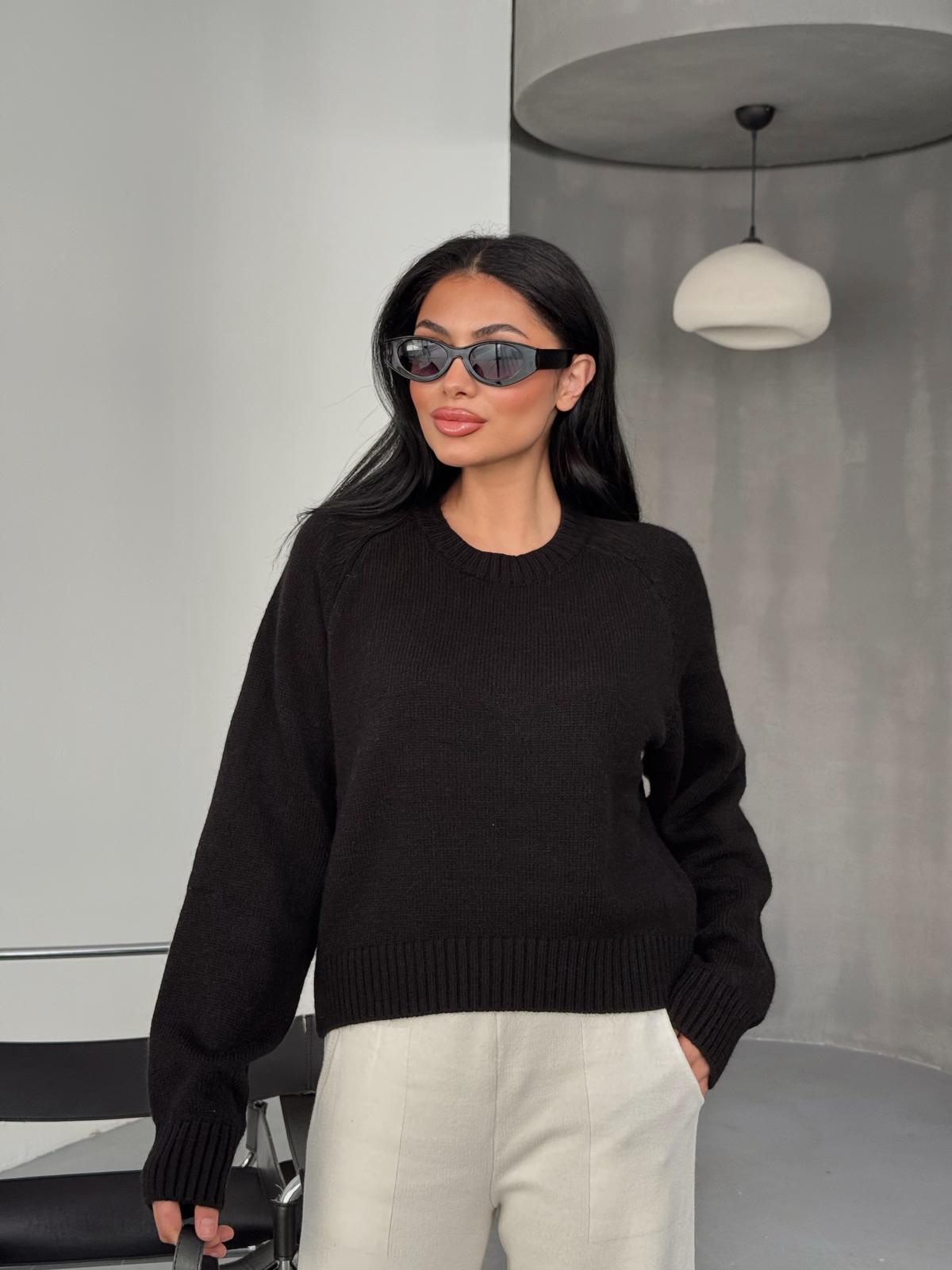 CREW NECK LONG SLEEVE KNITWEAR SWEATER