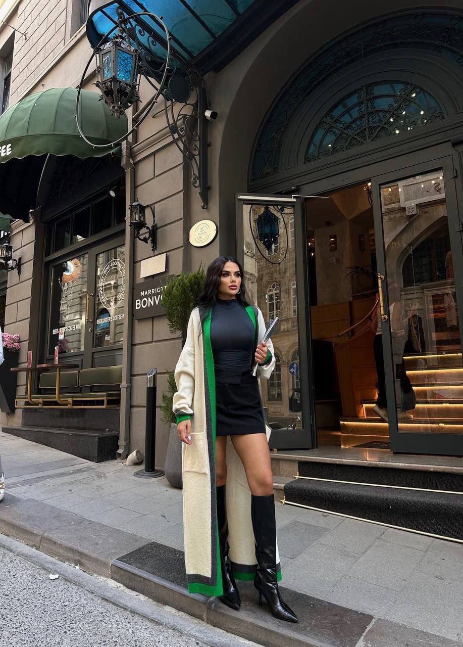 سترة طويلة متماسكة