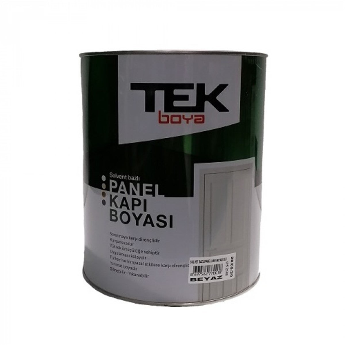 Tek Boya Solvent Bazlı Panel Kapı Boyası - 3kg