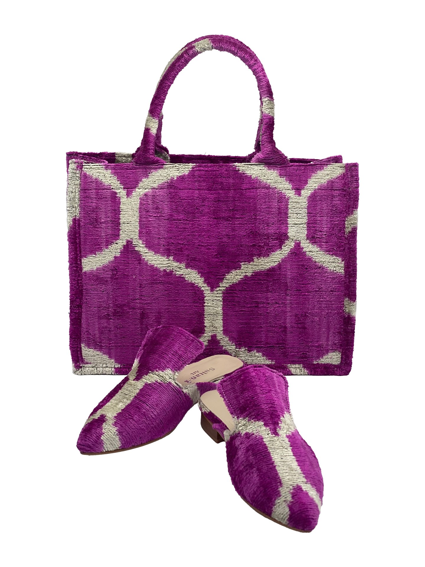 Ranya Medium Tote Bag & Slippers Set,Women Slippers And Bag Set-Purple