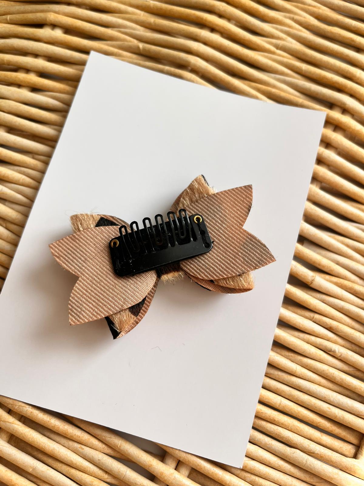 Leopar Saçlı - Saçsız Kız Bebek Tokası