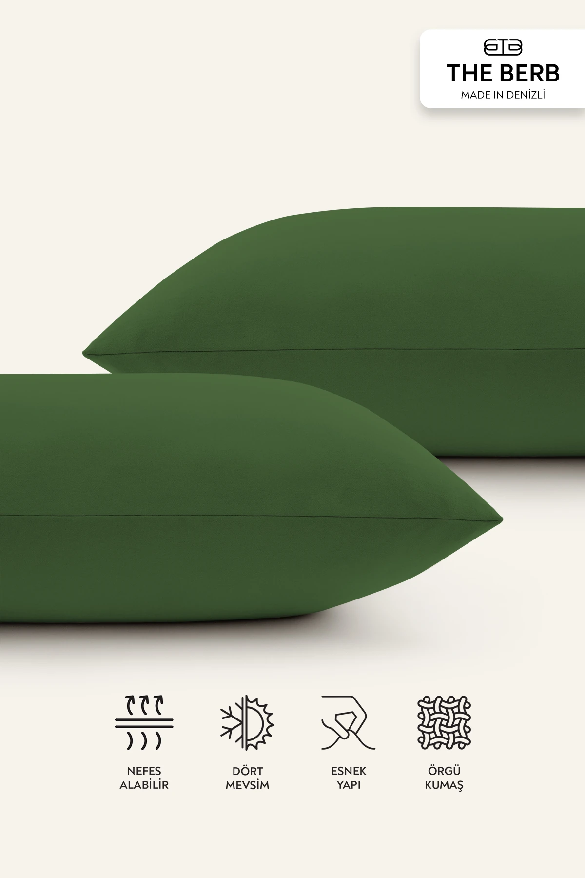 | 2'li Penye Yastık Kılıfı Seti | %100 Pamuk | 50 x 70 | Fermuarlı