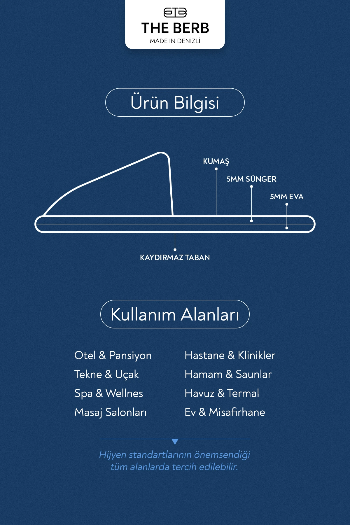 10 Çift | Beyaz Tek Kullanımlık Premium Otel&Spa Terliği | Kaydırmaz Tabanlı