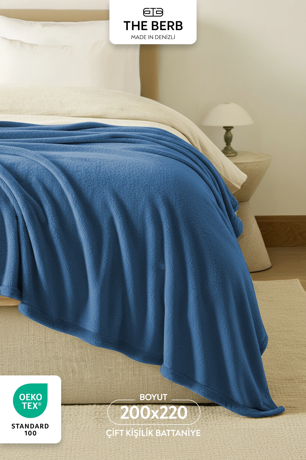 | Çift Kişilik Welsoft Battaniye | 200X220 cm | Ultra Yumuşak | 6 Farklı Renk Seçeneği - Lacivert