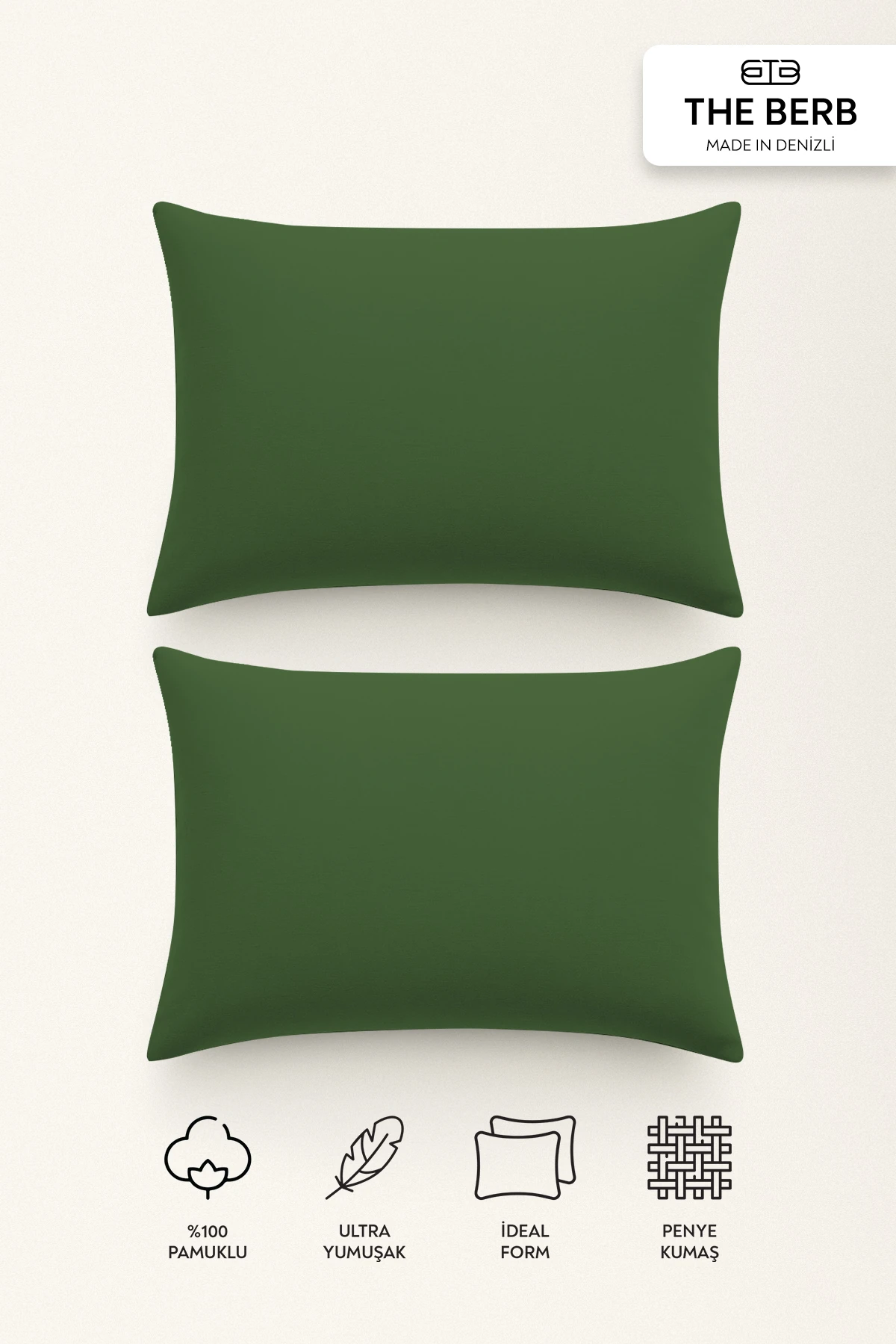 | 2'li Penye Yastık Kılıfı Seti | %100 Pamuk | 50 x 70 | Fermuarlı