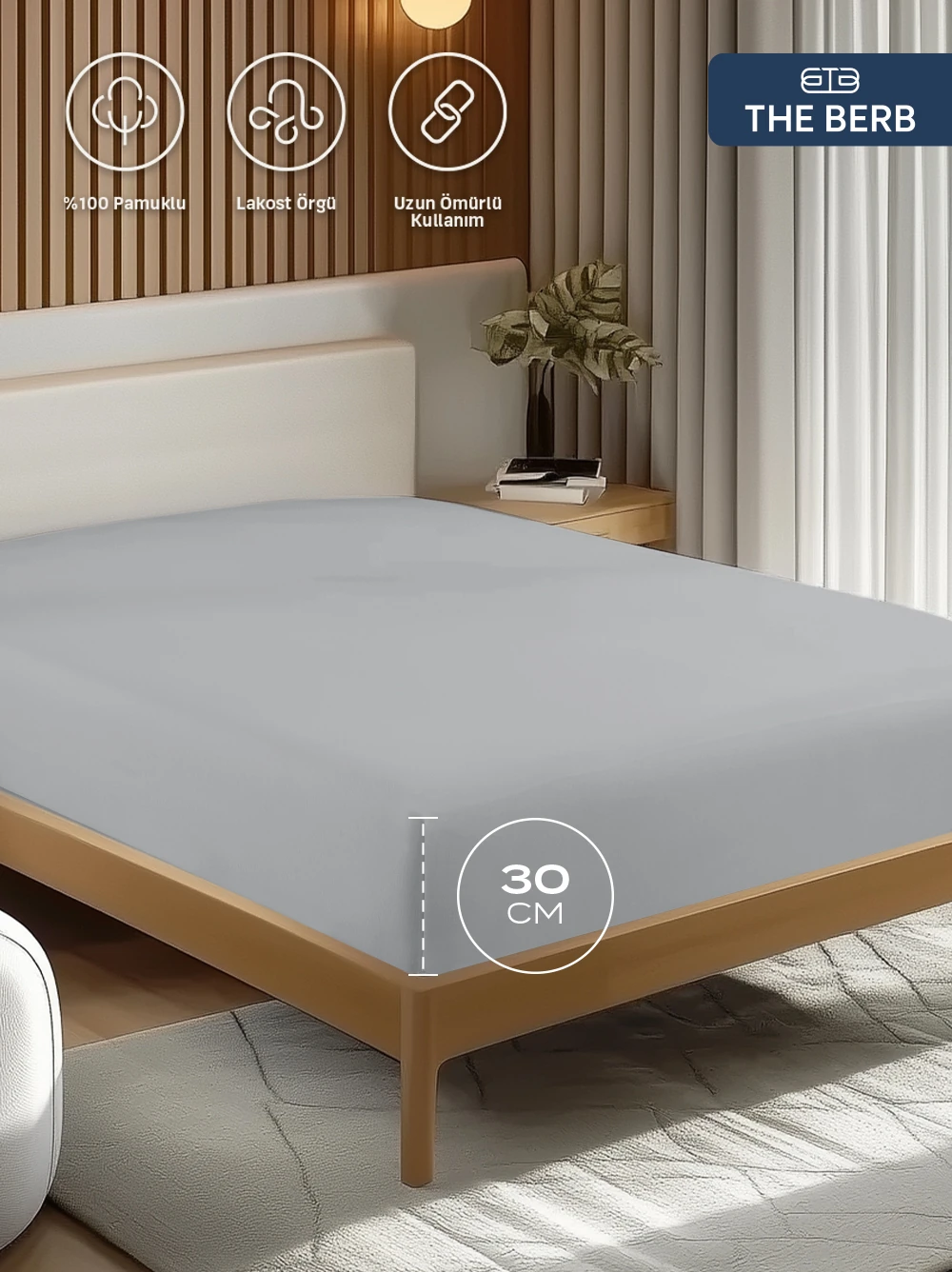 %100 Pamuklu | Lakost Örgü Lastikli Çarşaf | Tek/Çift Kişilik Lastikli Çarşaf