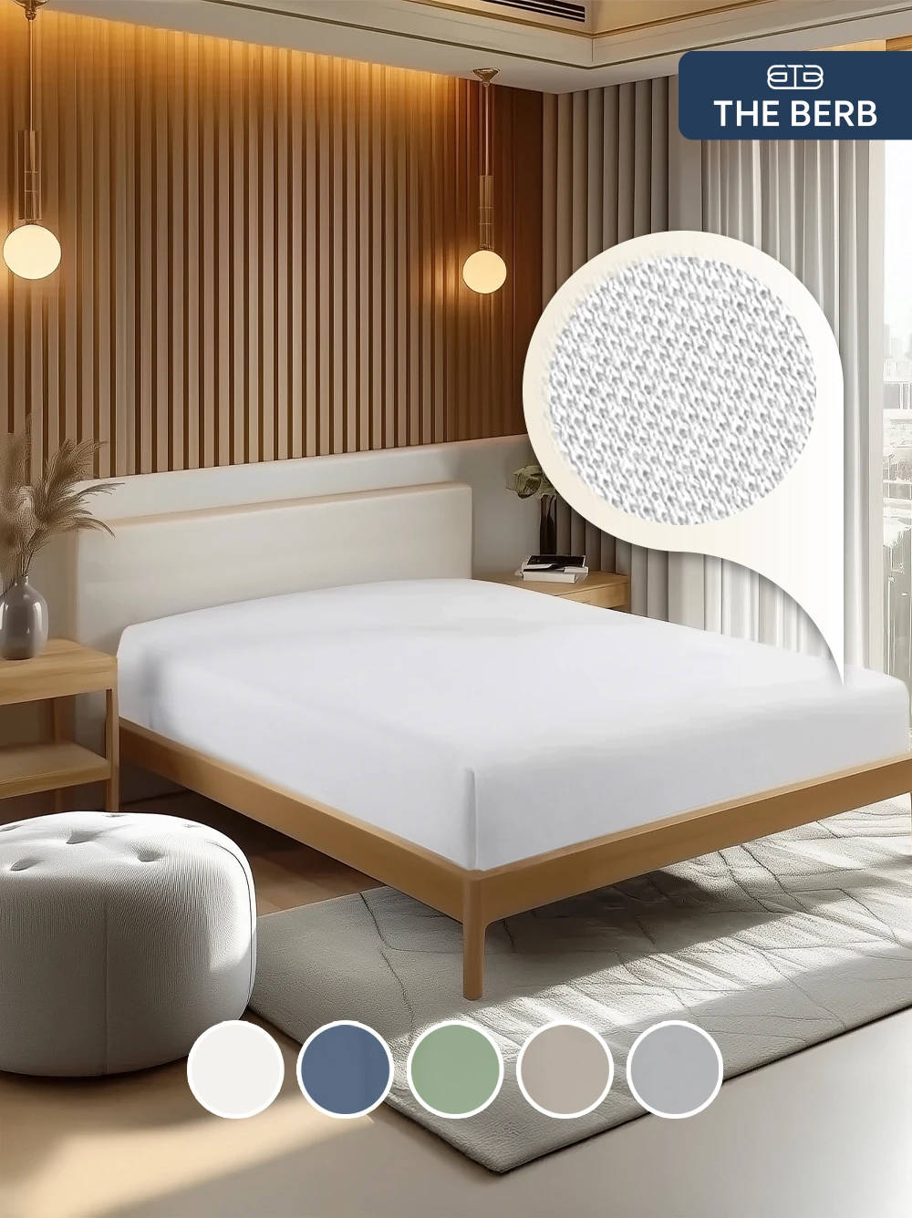 %100 Pamuklu | Lakost Örgü Lastikli Çarşaf | Tek/Çift Kişilik Lastikli Çarşaf - Beyaz