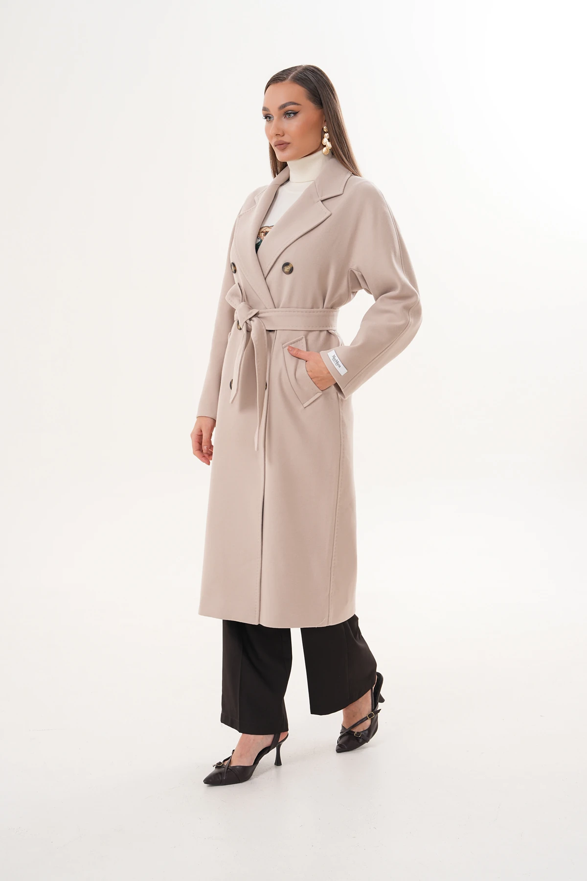 Matrix Bej Uzun Kuşaklı Kaban