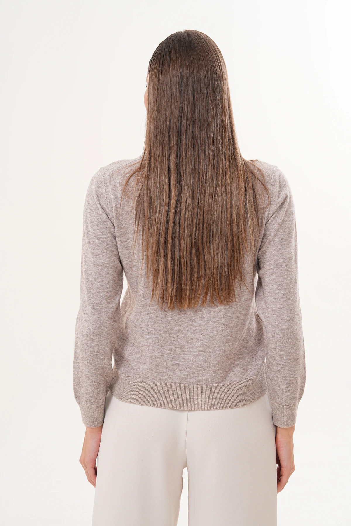 Nuvia Ayıcıklı Bej Kazak