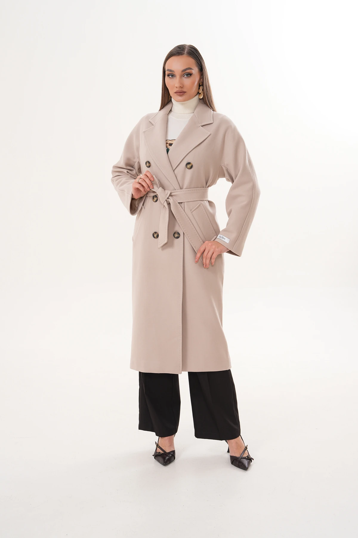 Matrix Bej Uzun Kuşaklı Kaban