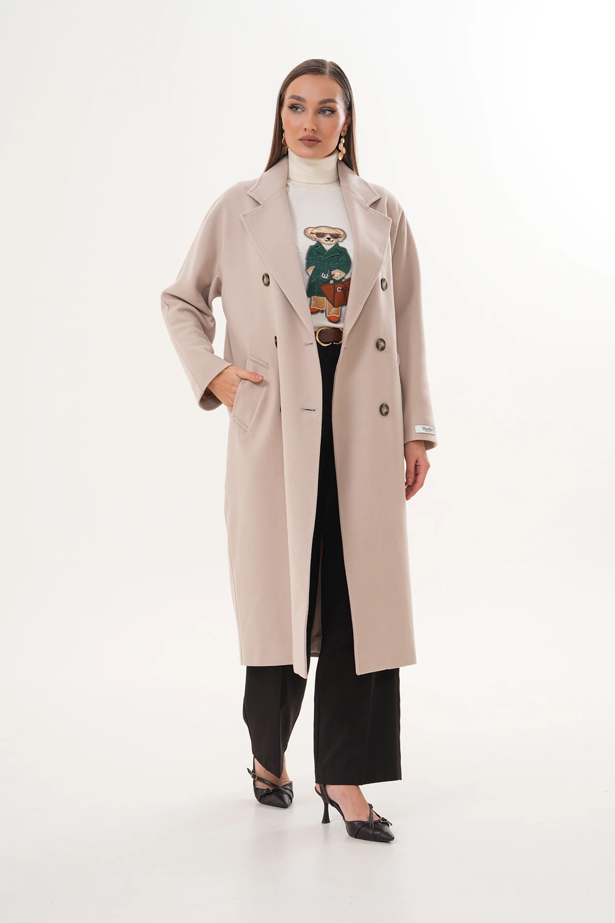 Matrix Bej Uzun Kuşaklı Kaban