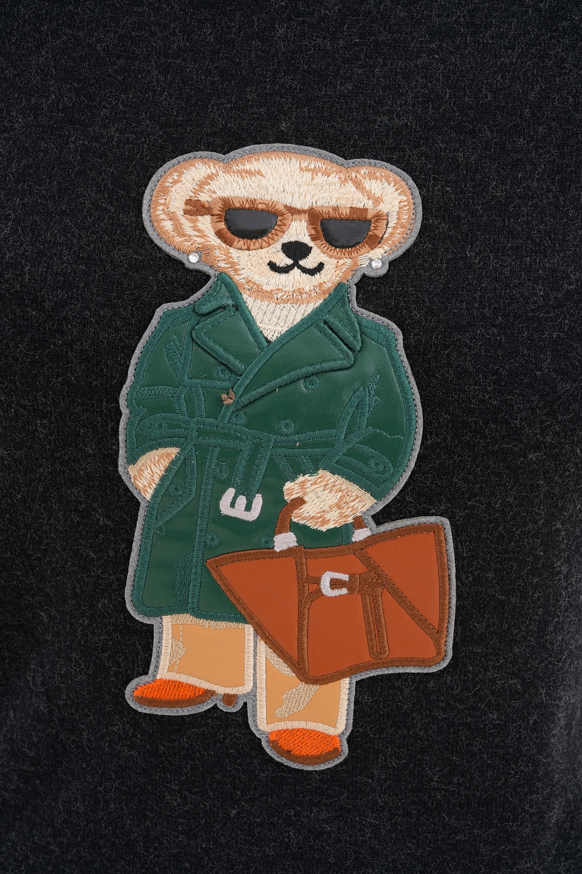 Alondra Ayıcıklı Siyah Kazak 