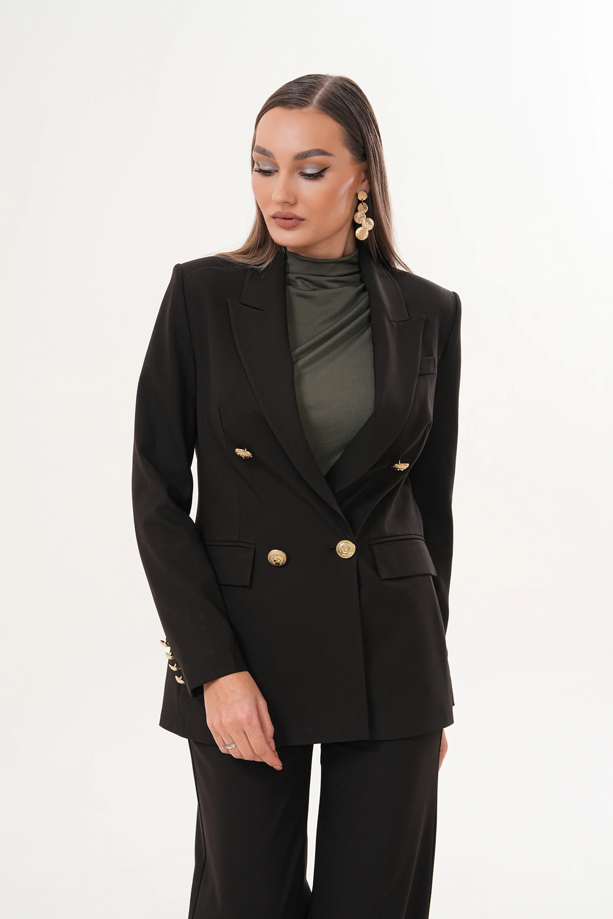 Vela Kahverengi Ceket Takım