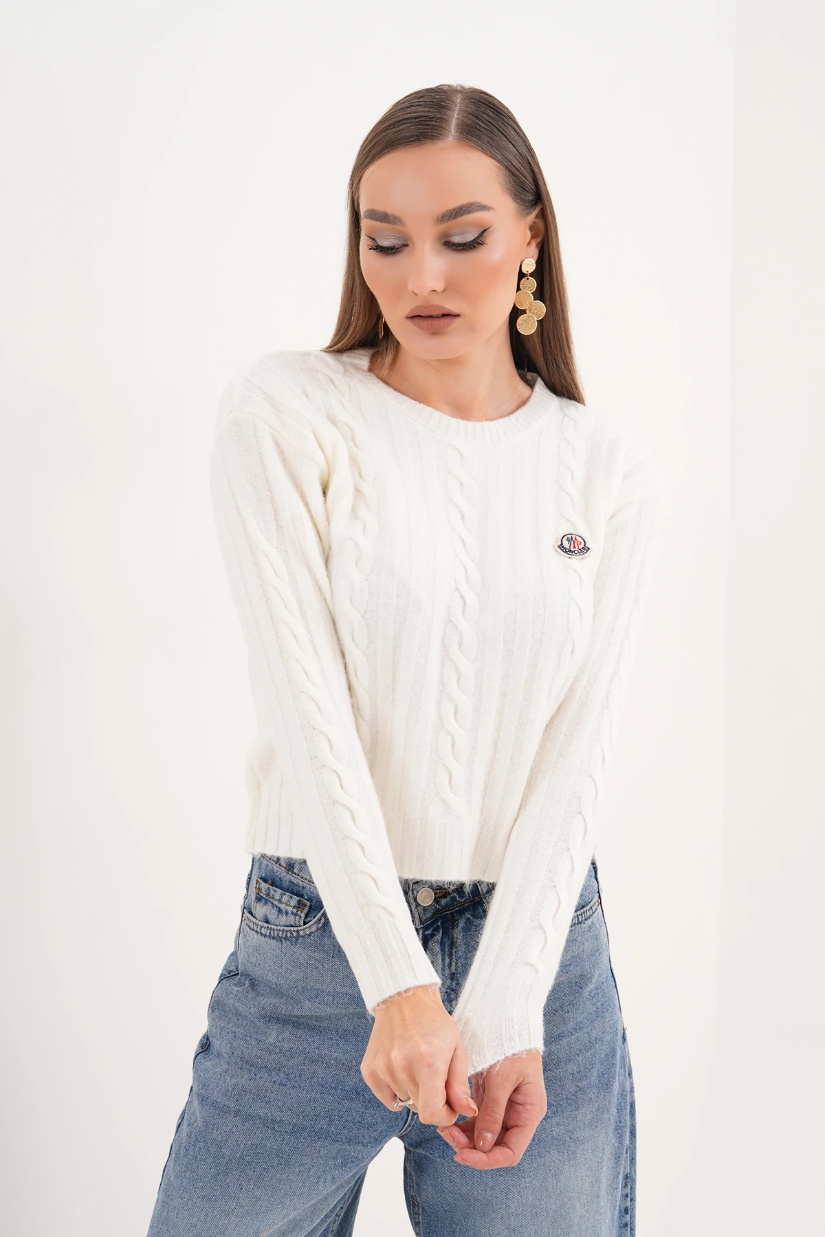 Encante Moc Beyaz Kazak