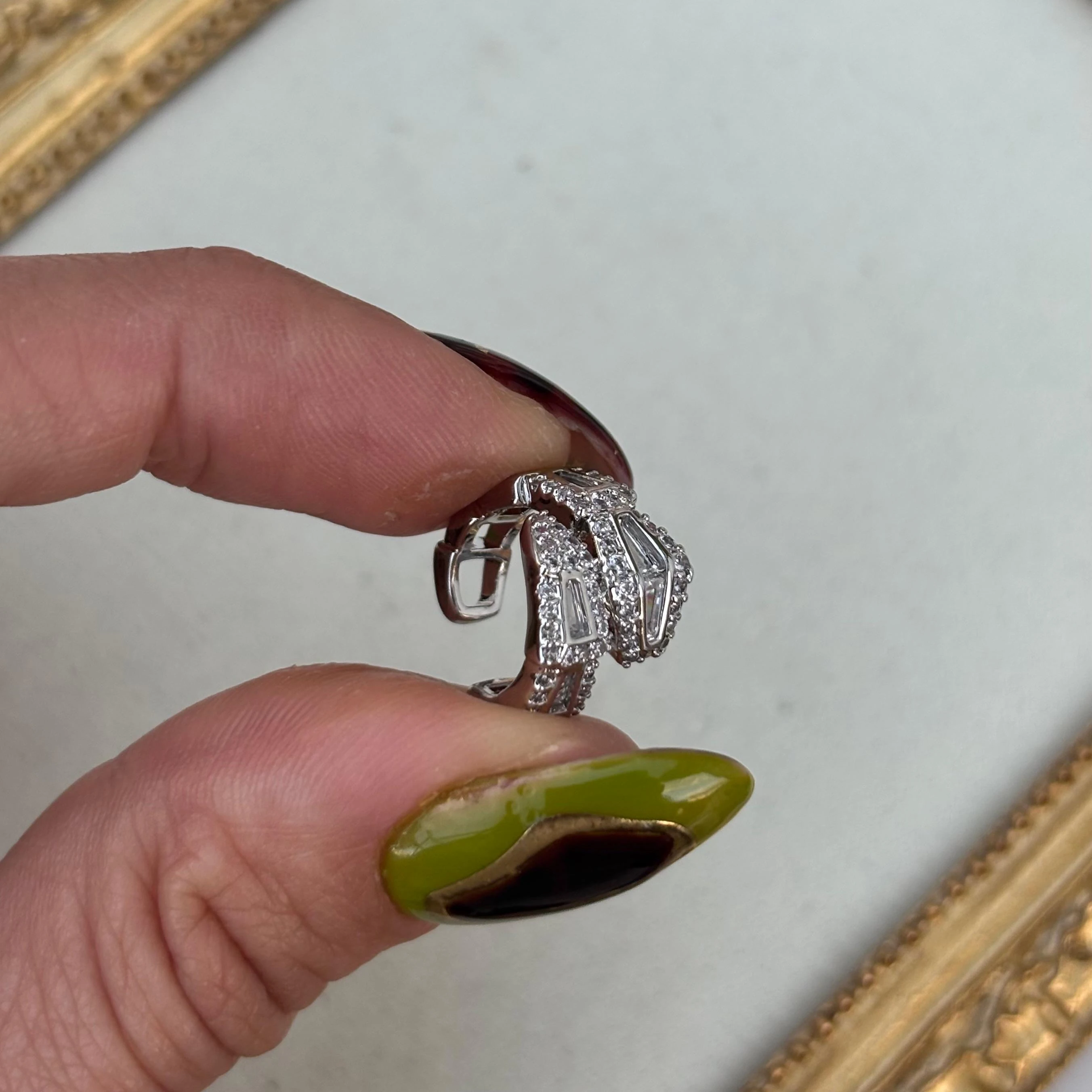 Silver Yılan Model Earcuff