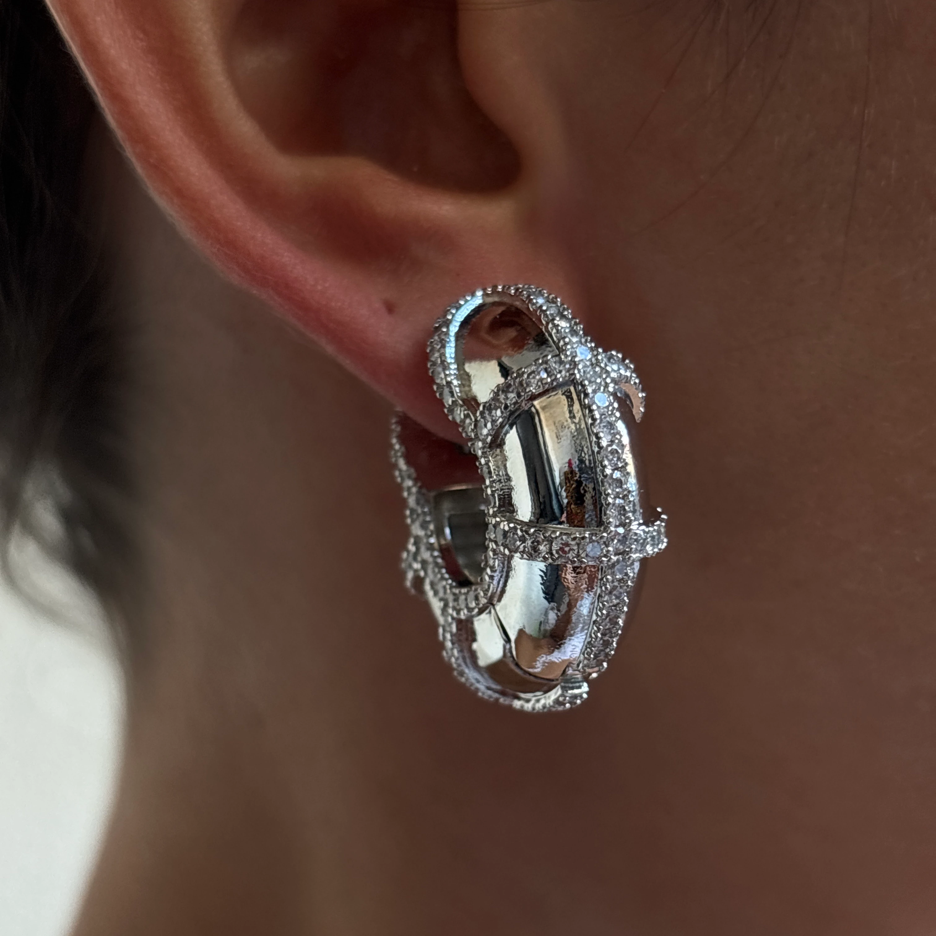 Vip halka küpe silver 