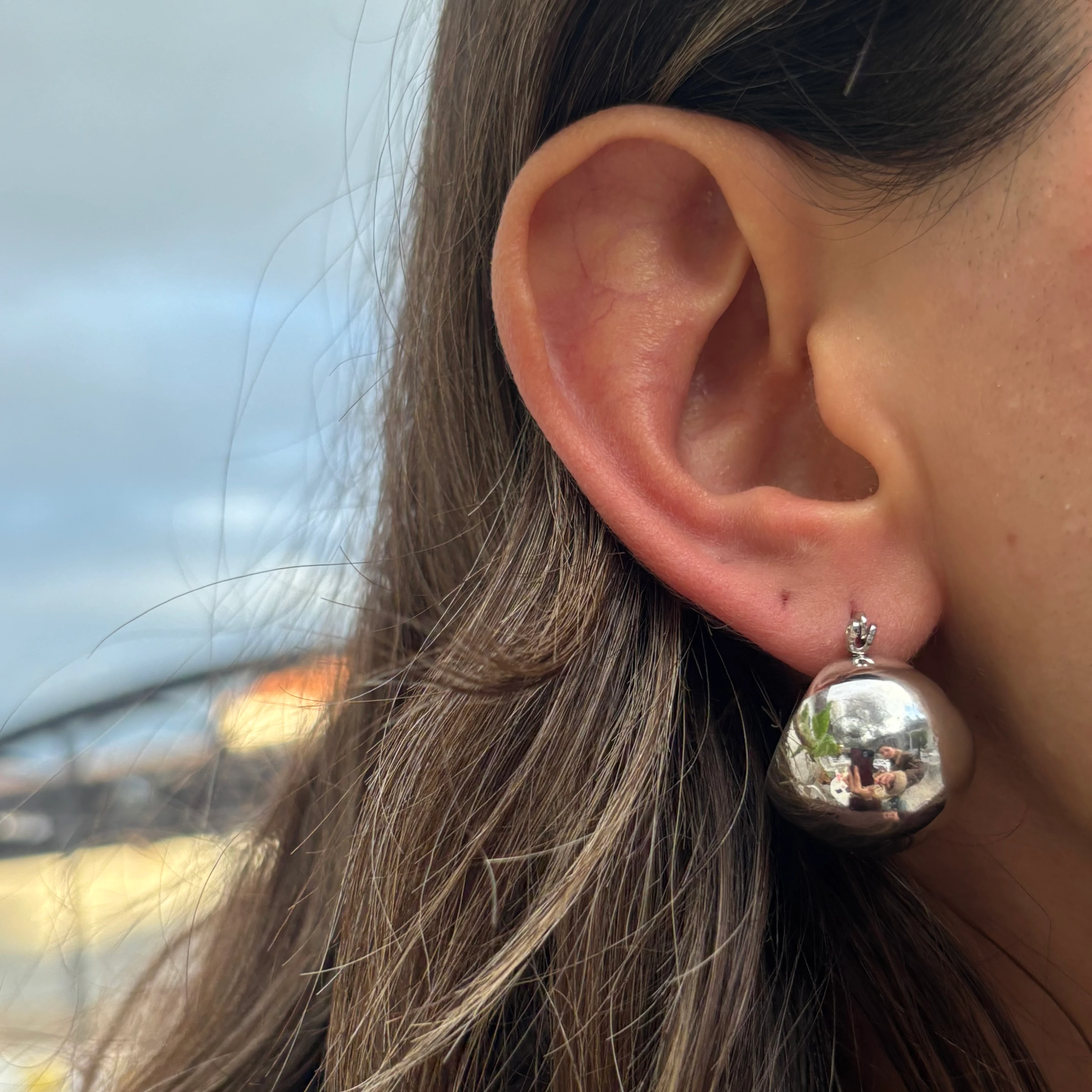 Küçük Boy Silver Sepet Küpe