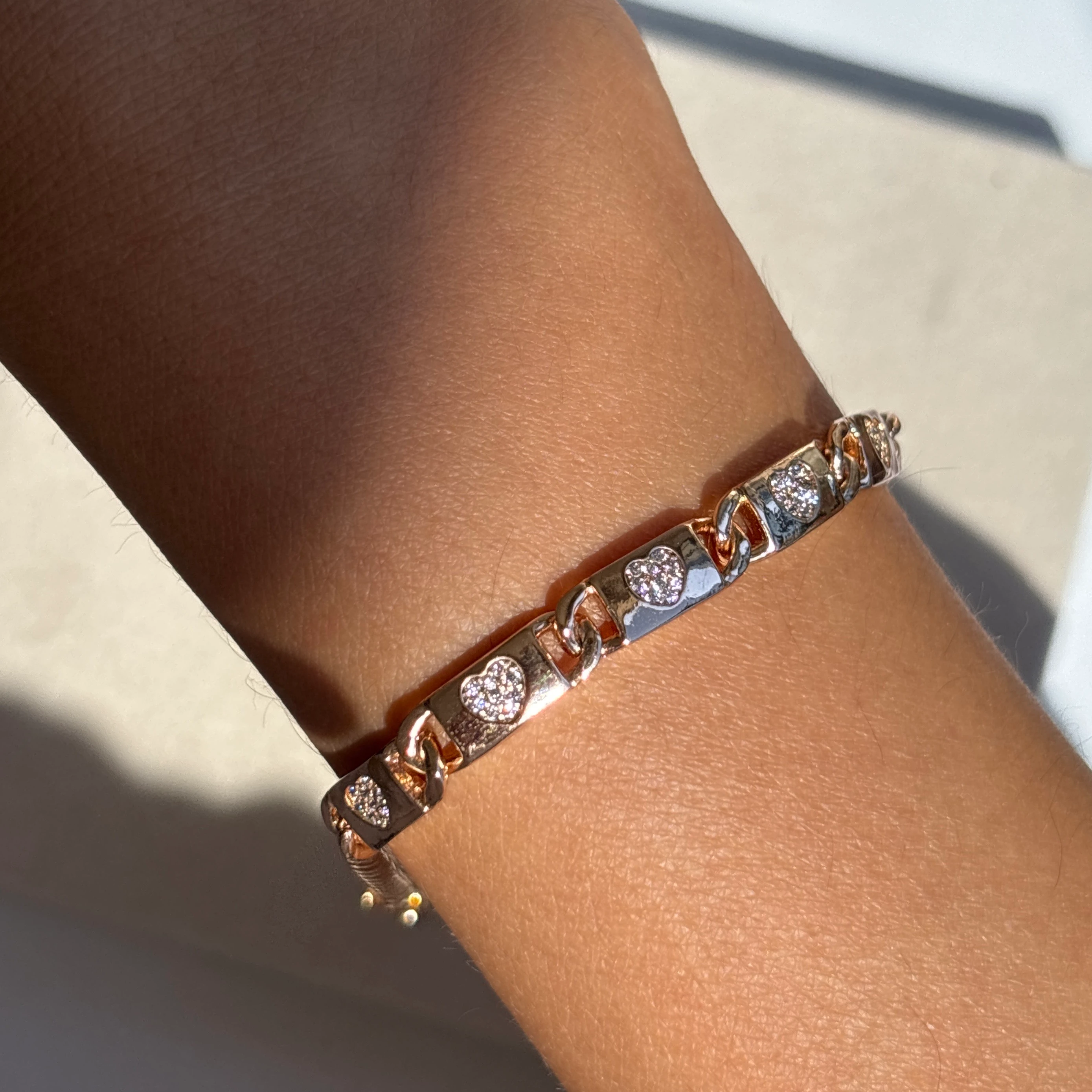 Xuping plaka kalp bileklik 