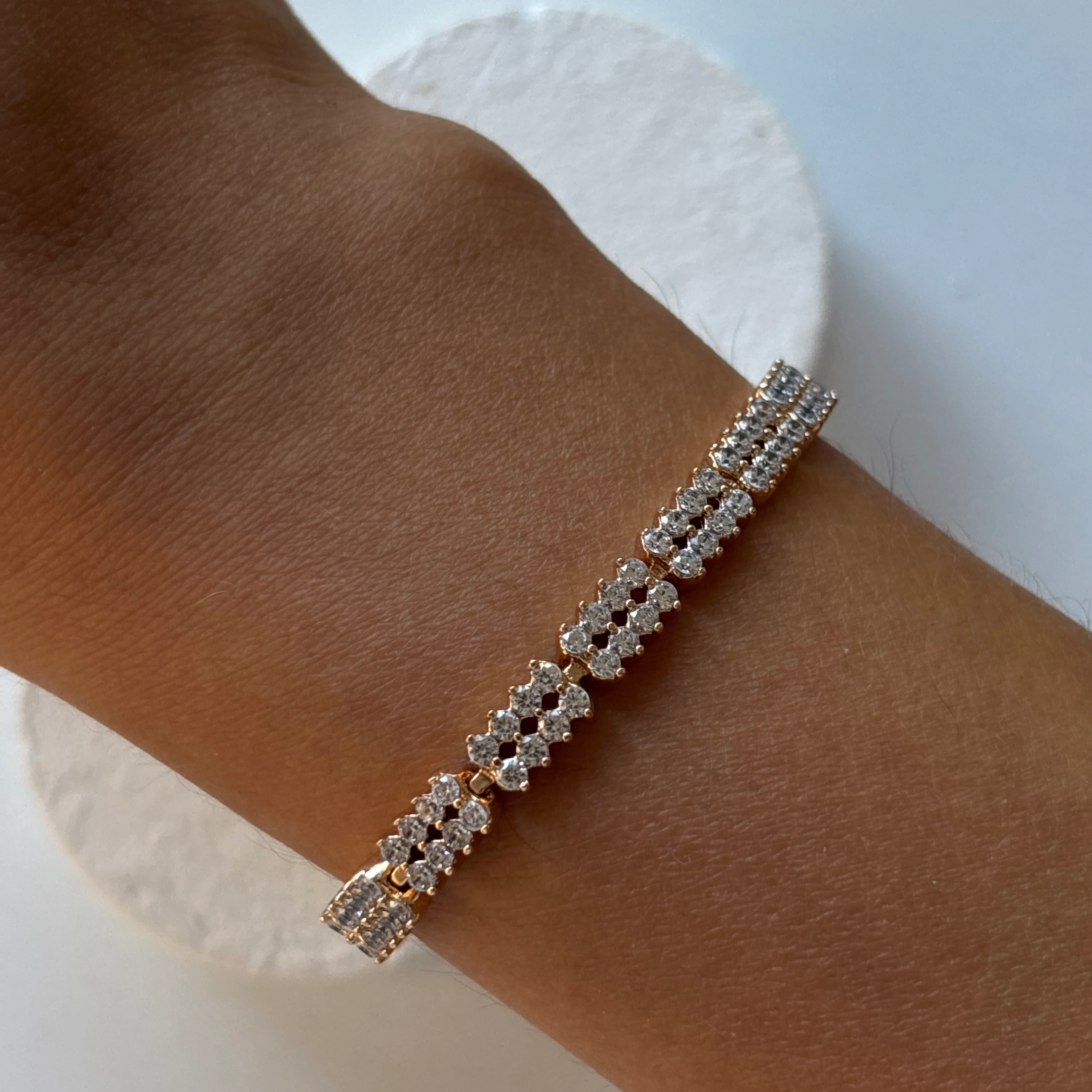 Xuping rosegold full taşlı bileklik 