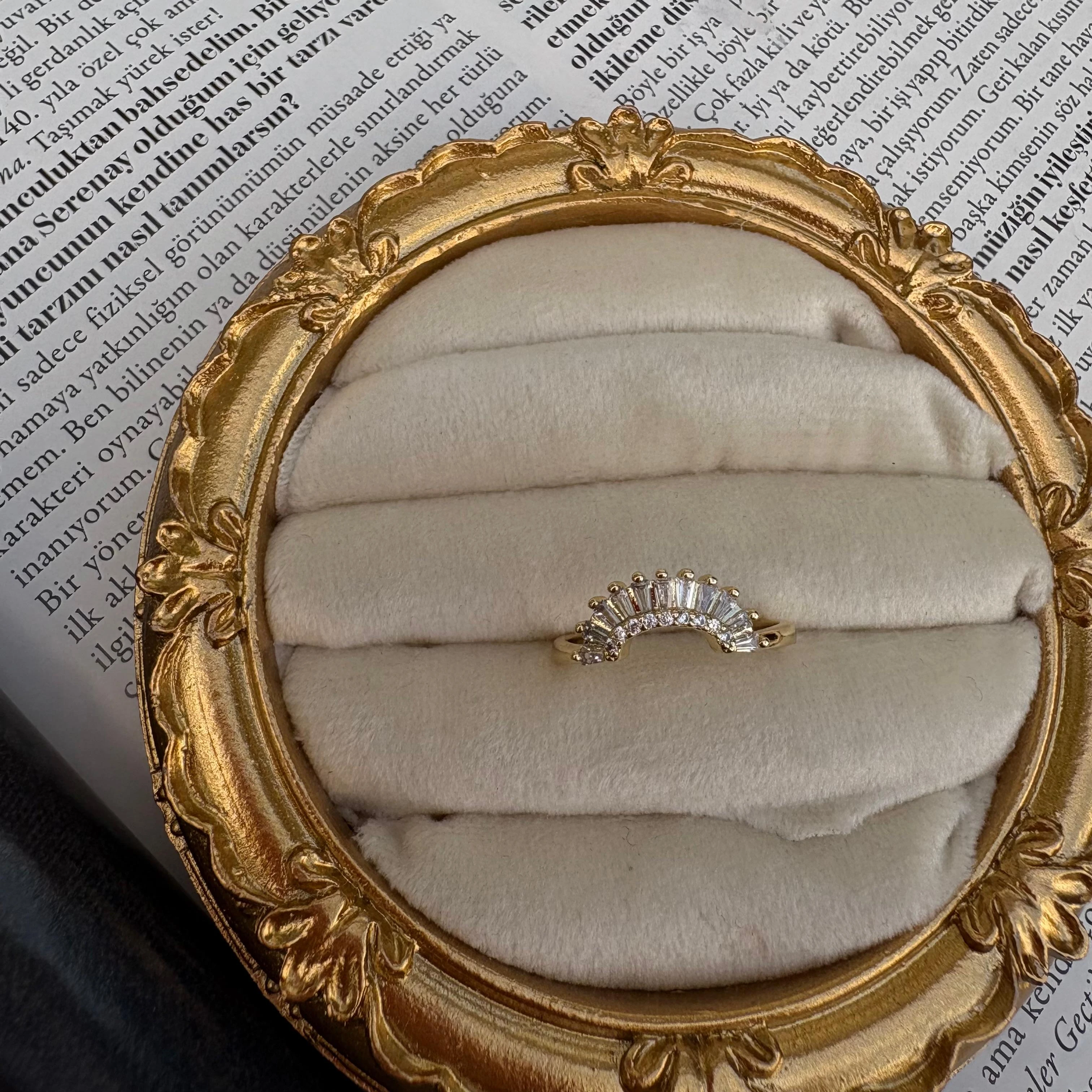 Vip Gold Prenses Taç Yüzük 