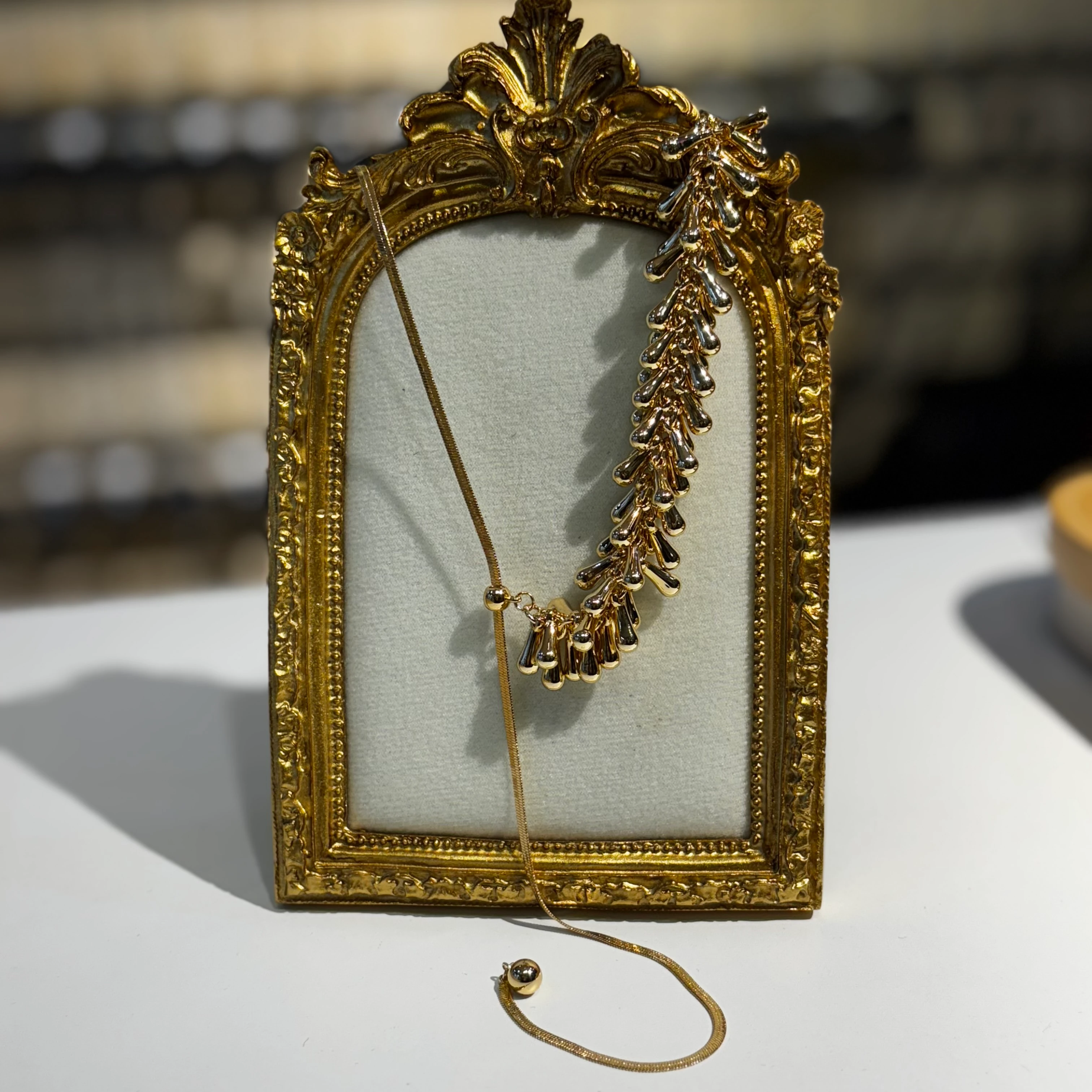 Vip kalın saçaklı Y kolye