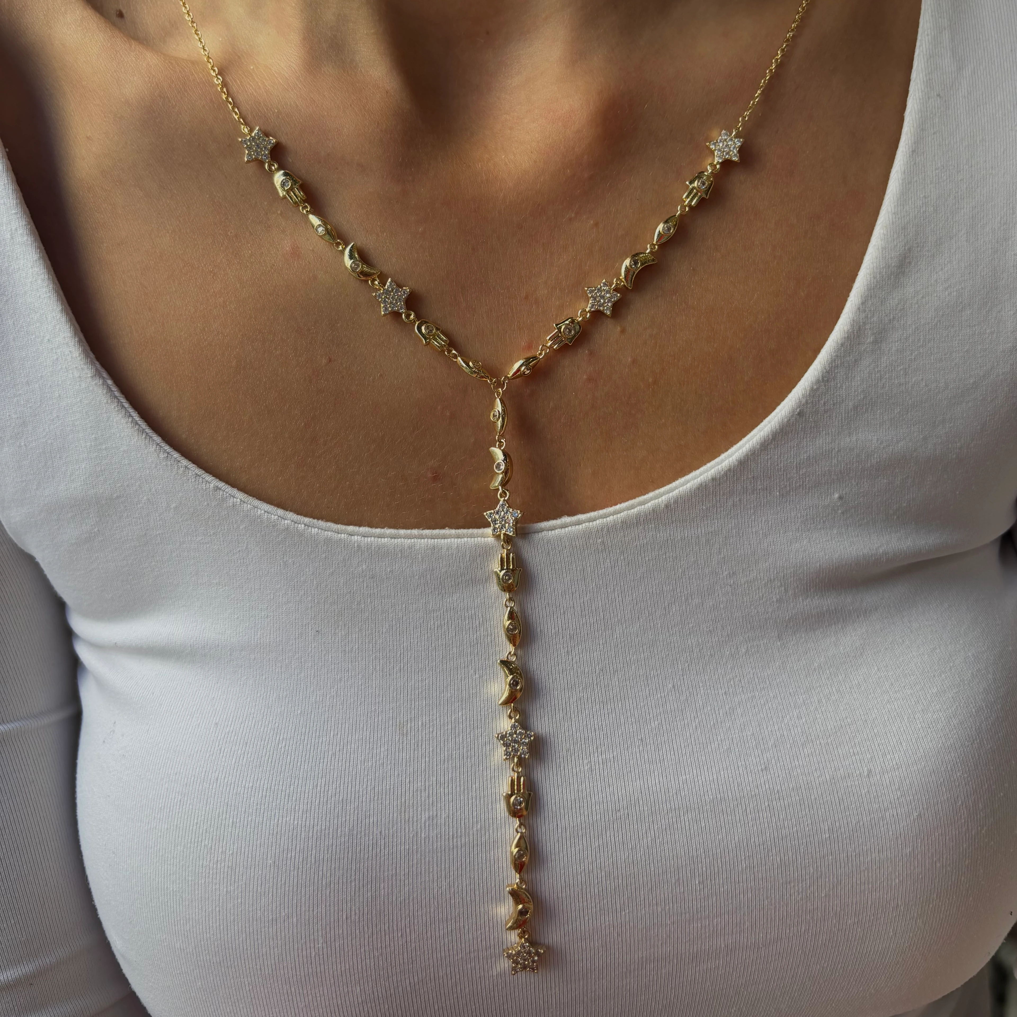 Manifest Y kolye gold