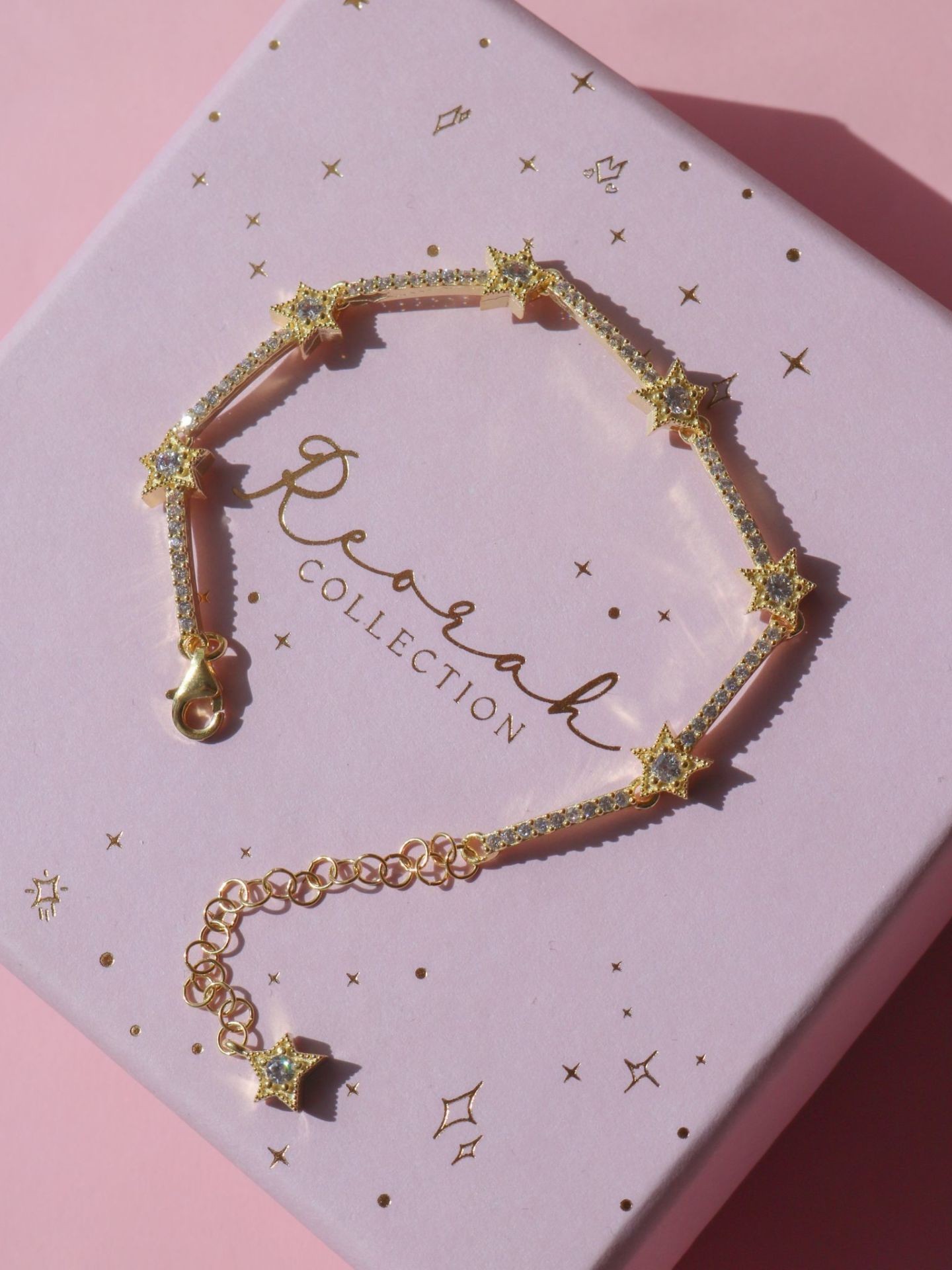 Mini Star Shower Bracelet 925 Sterling Silver