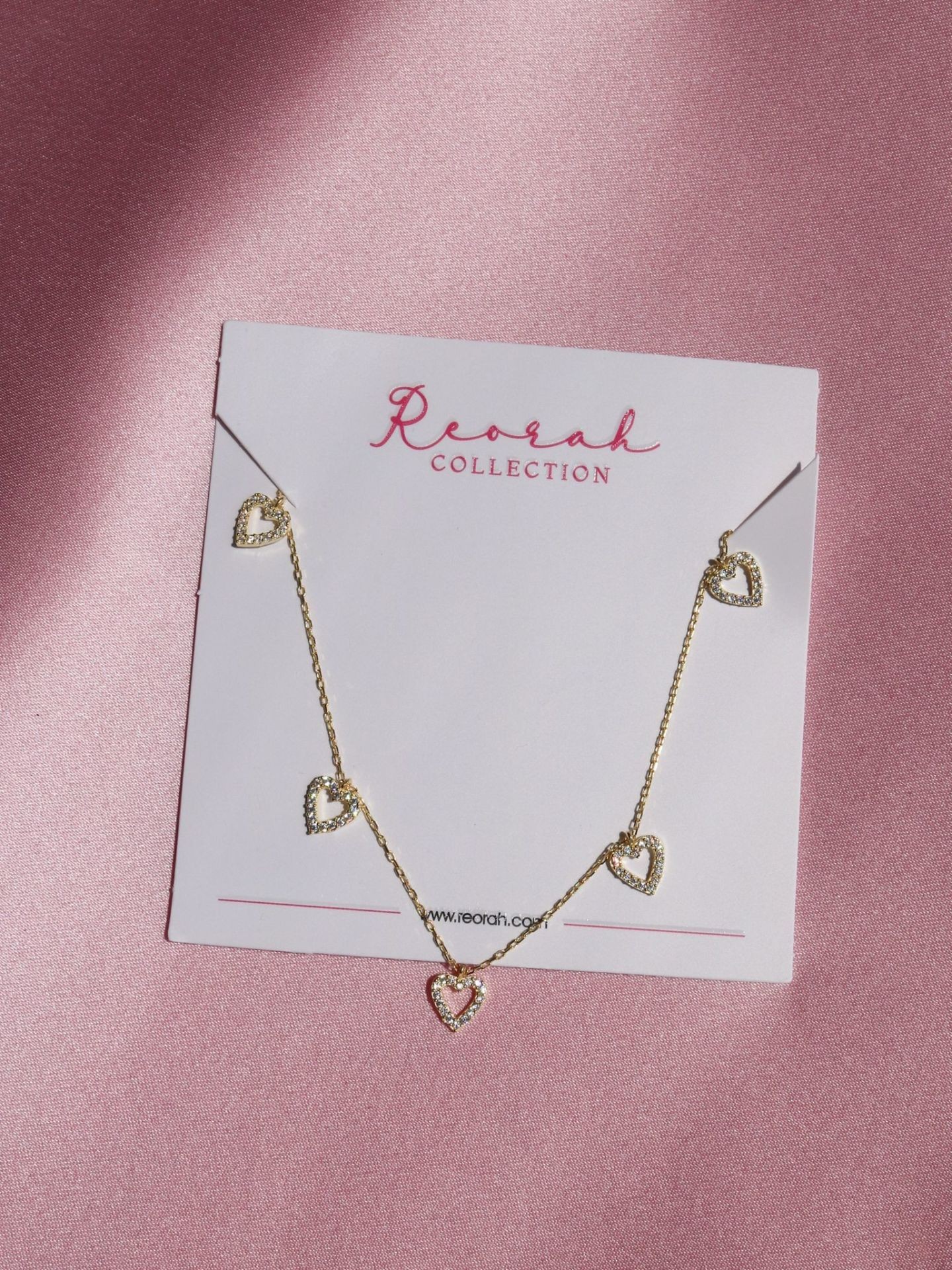 Minimal Multiple Heart 925 Silver Necklace