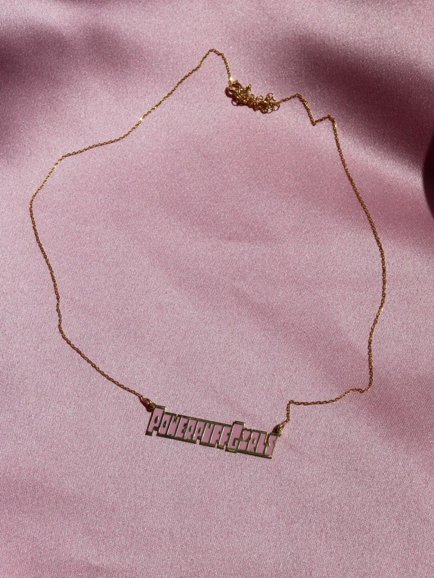 Powerpuff Girls Name Necklace 925 Silver