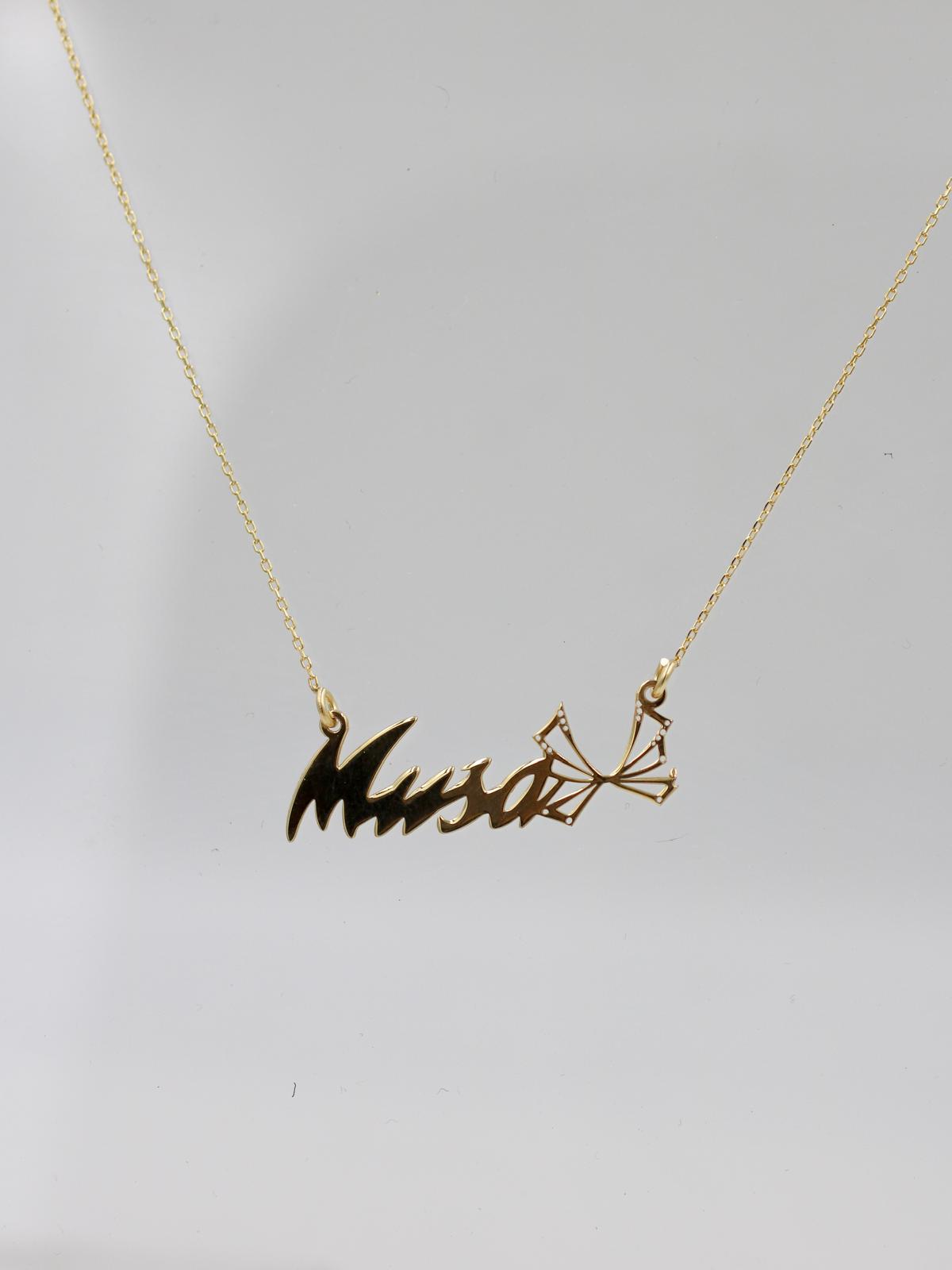 Winx Club® Musa Personalized 925 Silver Enchantix Wings Name Necklace