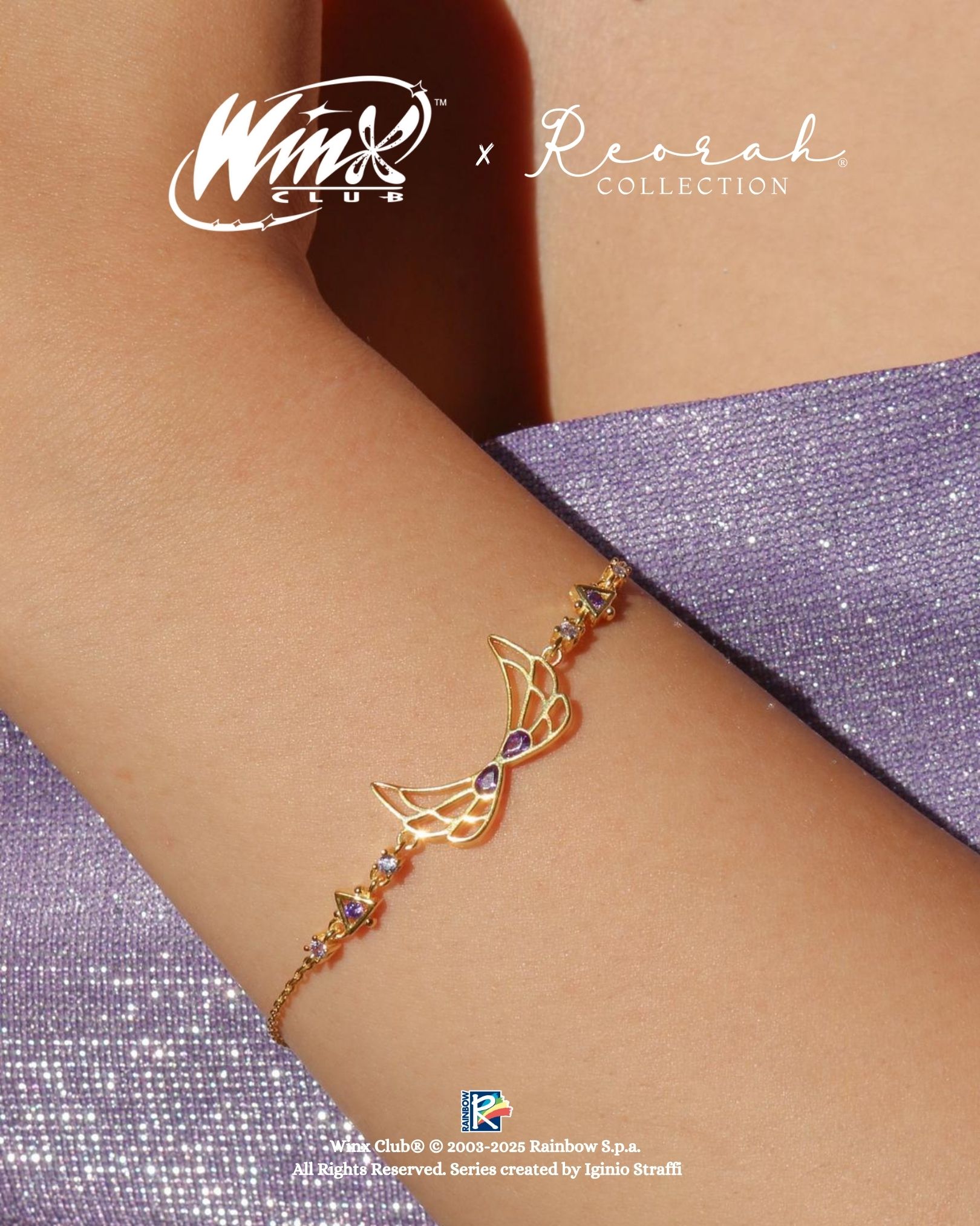 Winx Club® Tecna Enchantix Wings 925 Gümüş Bileklik