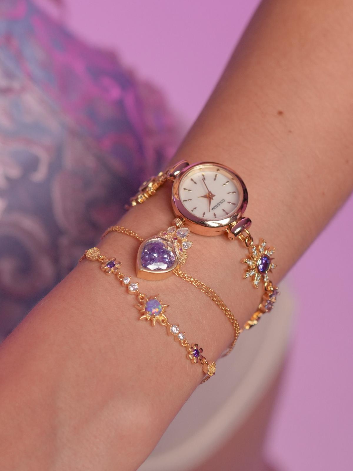 Rapunzel Sunflower Opal 925 Silver Bracelet