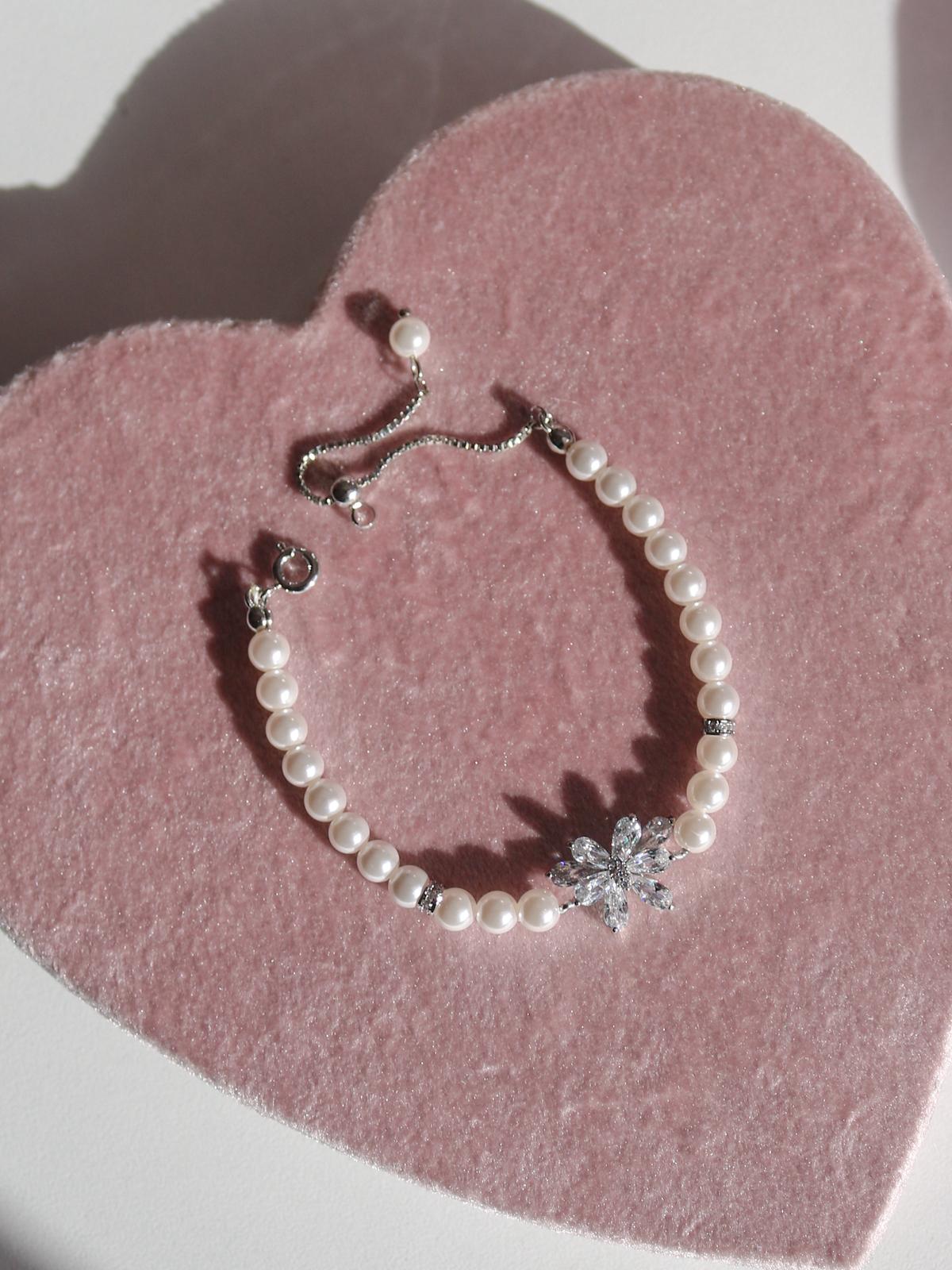 Blossom Pearl Sparkle Asansör Bileklik