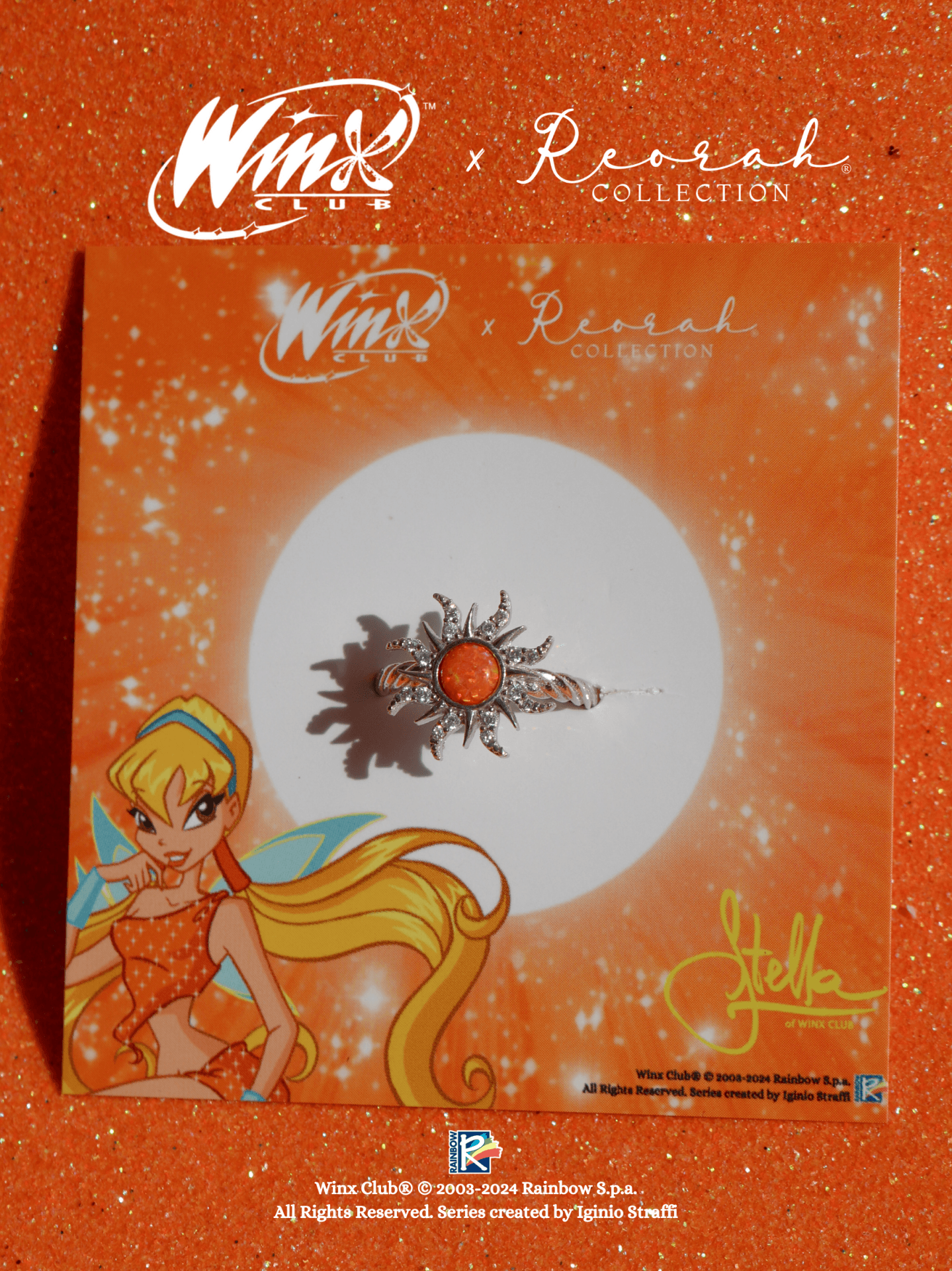 Winx Club® Stella Opal Sun Ring 925 Sterling Silver