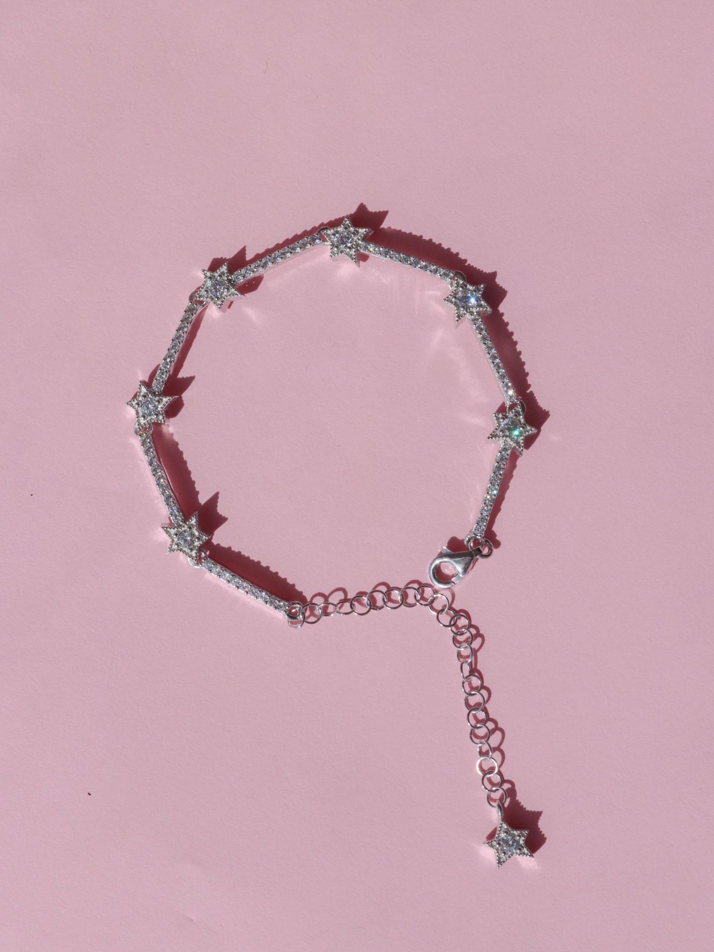 Mini Star Shower Bracelet 925 Sterling Silver