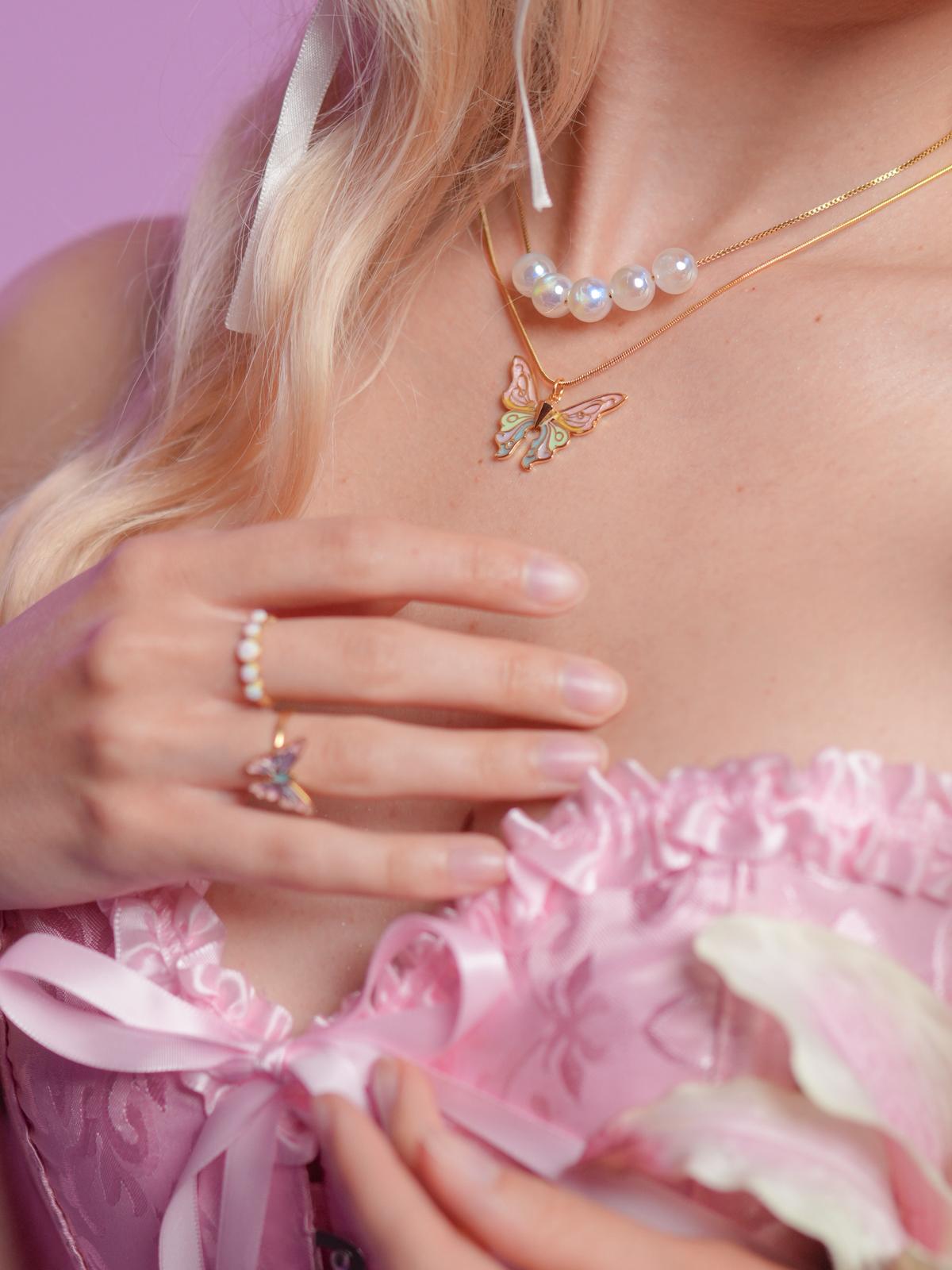 Glitter Mermaid Elina Necklace Set