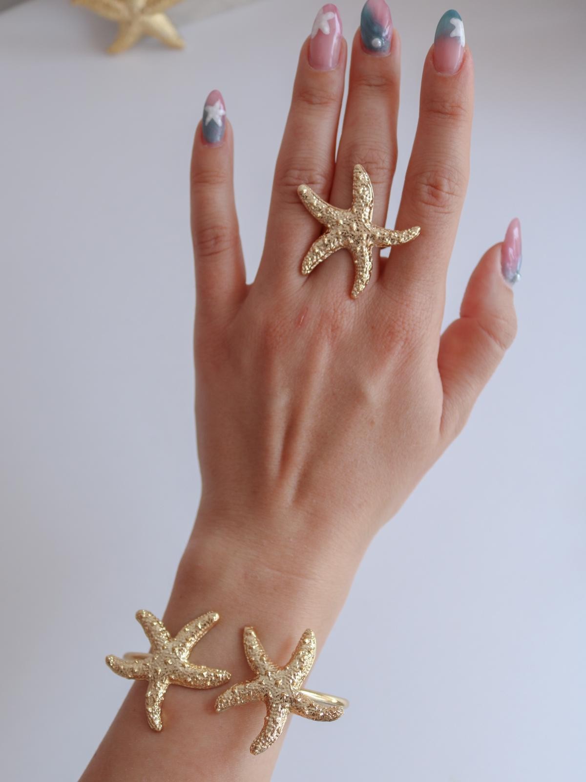 Starfish Bileklik ve Yüzük Set