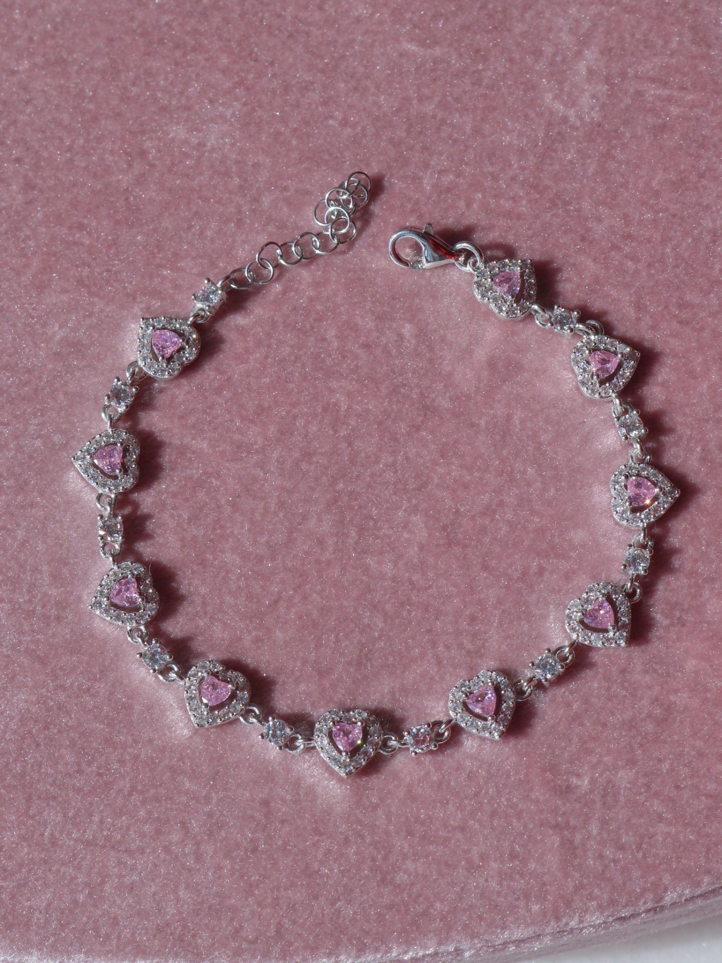 Cutest Heart 925 Silver Bracelet