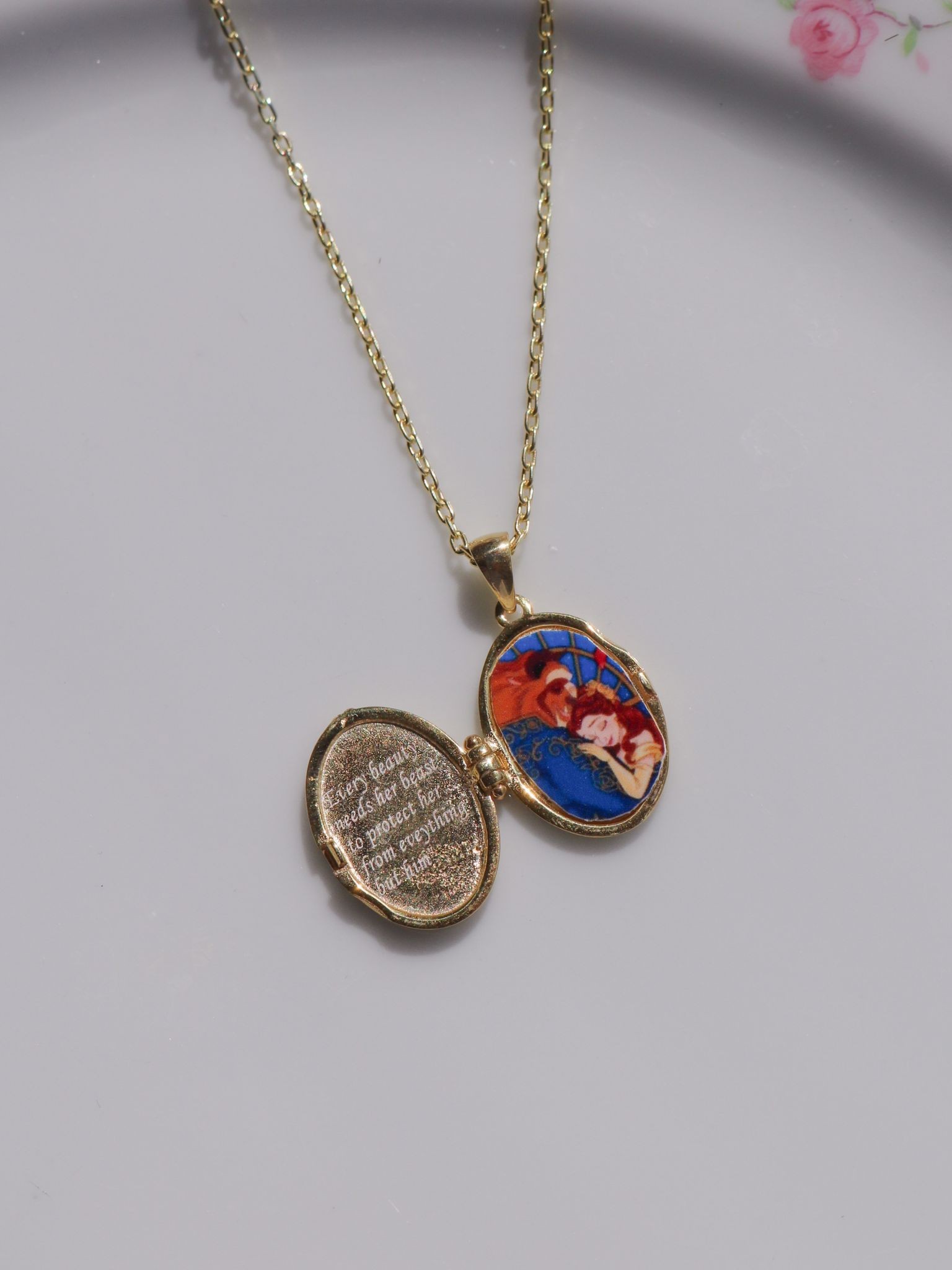 Belle Rose 925 Gümüş Locket Kolye