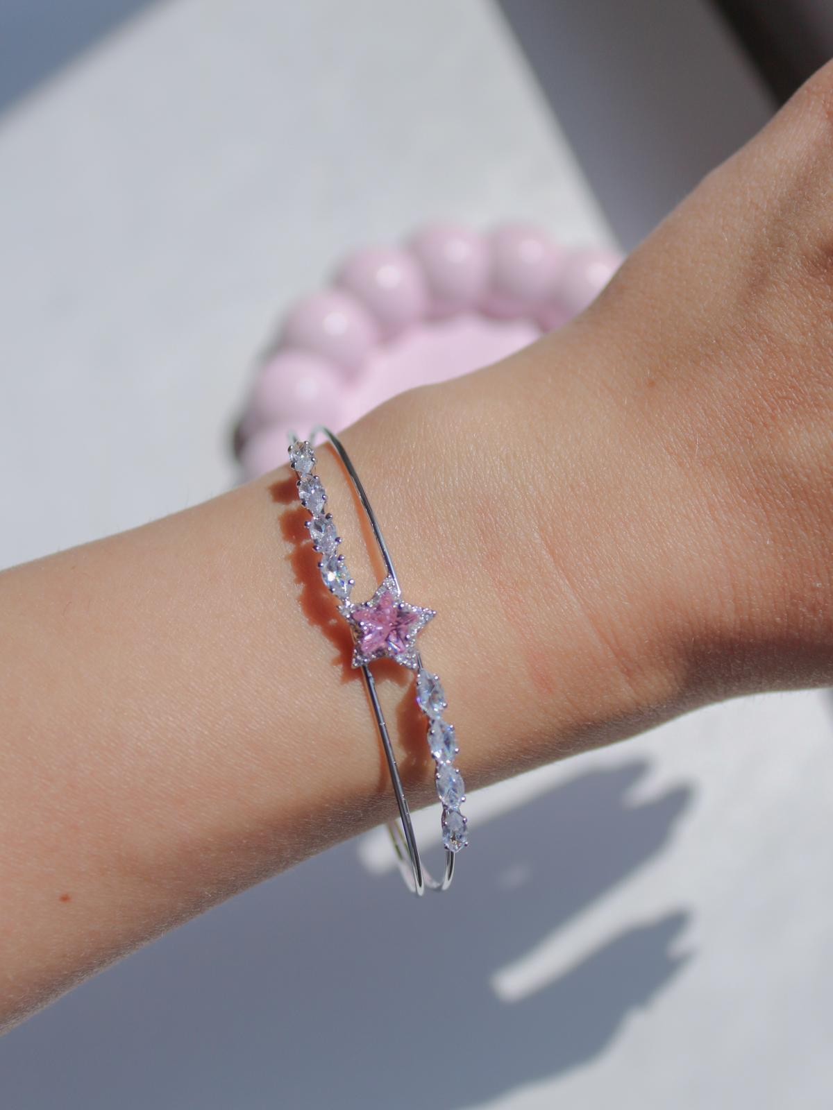 Pink star Aura Bileklik 