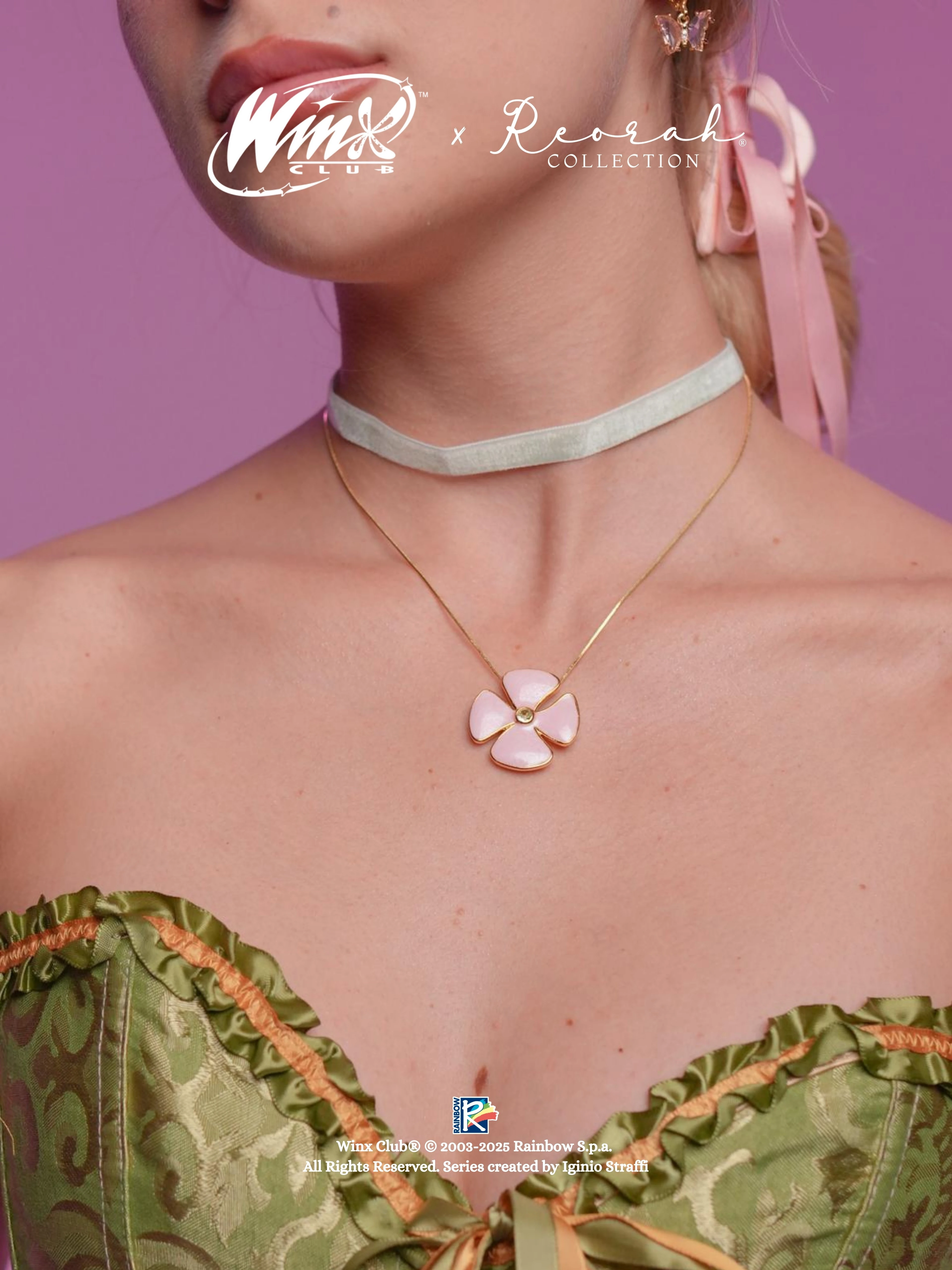 Winx Club® Flora Flower Choker Kolye