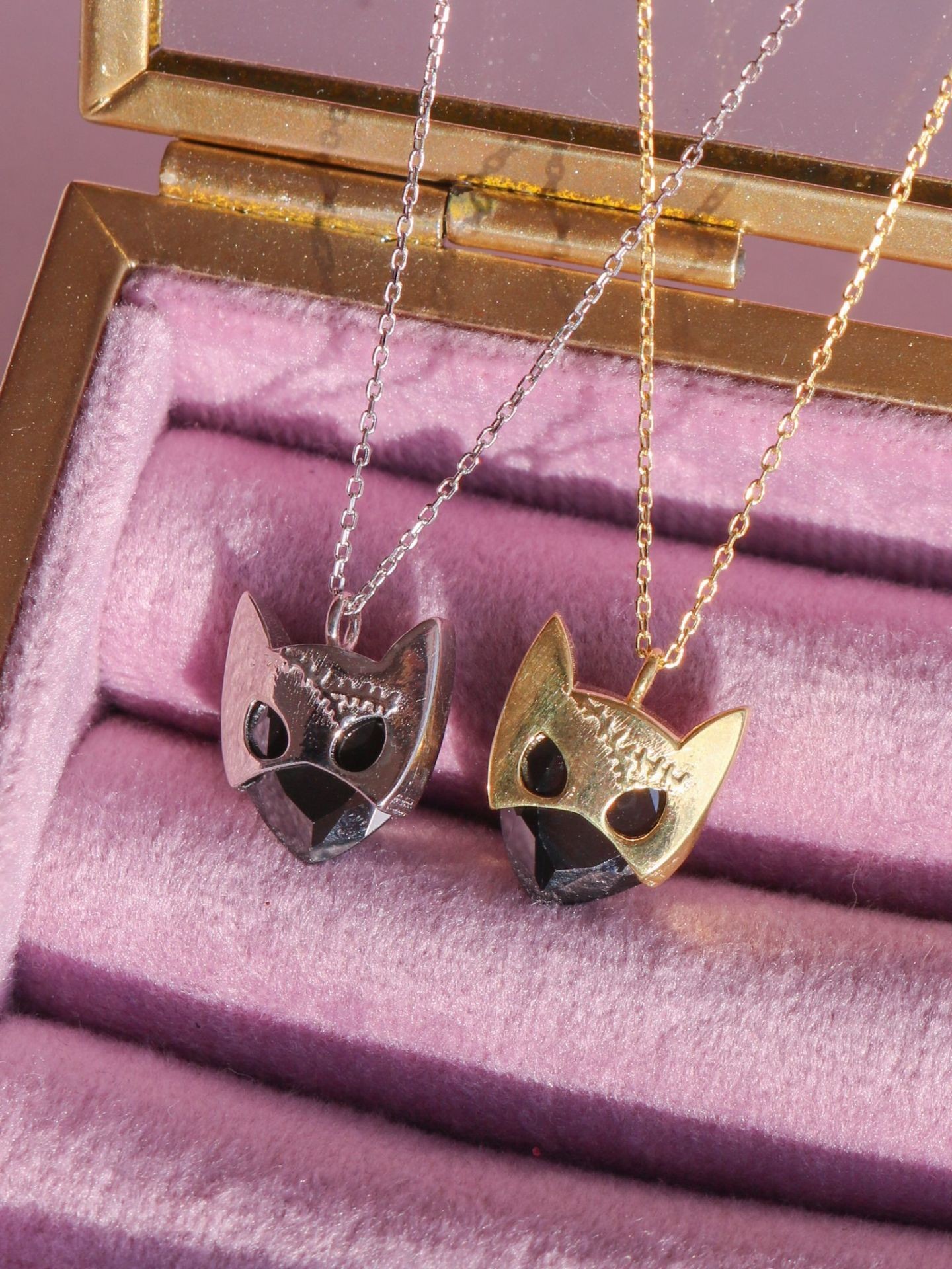 Cat Women 925 Silver Necklace