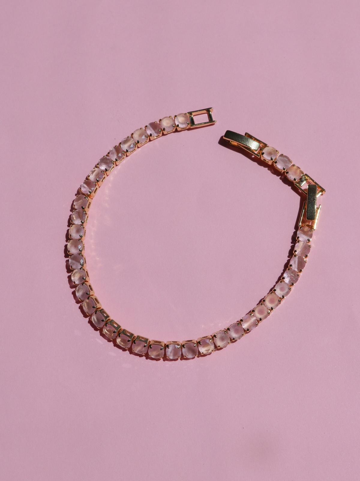 Pink Icy Waterway Bracelet