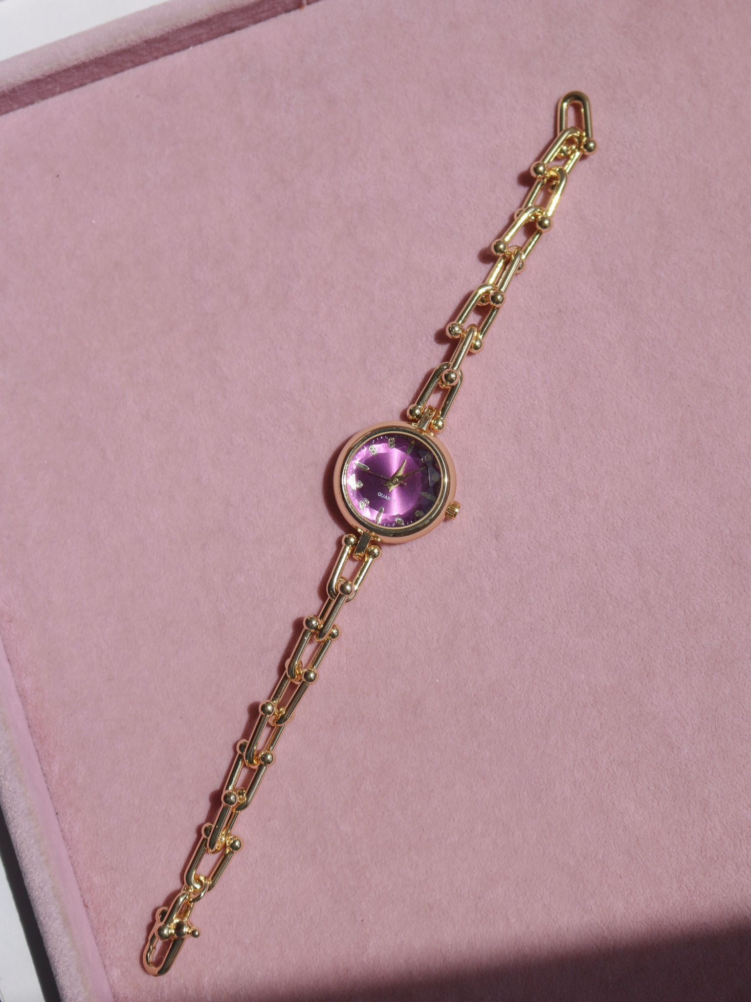 Golden Chain Purple Watch