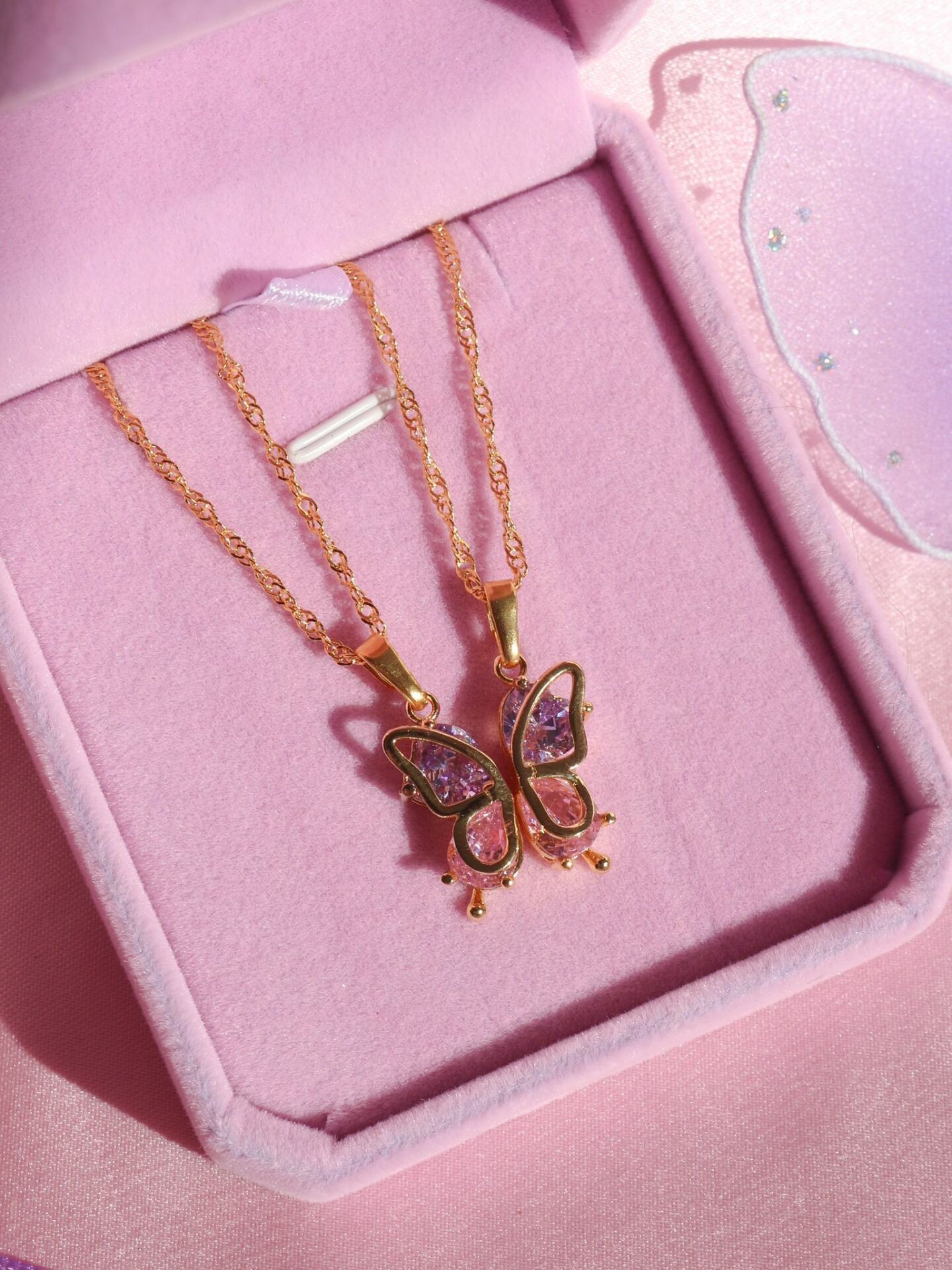 Enchanted Butterfly Friendship Necklace