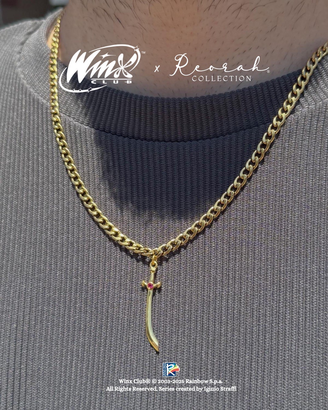 Winx Club® Musa and Riven Couple Necklace