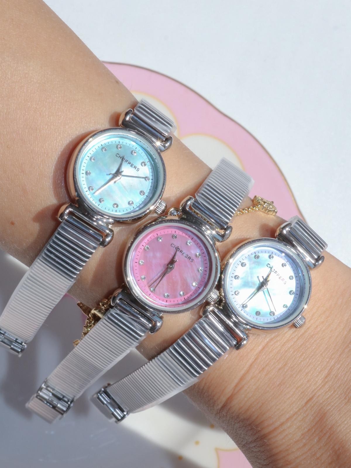 Aura Glow Steel Watch