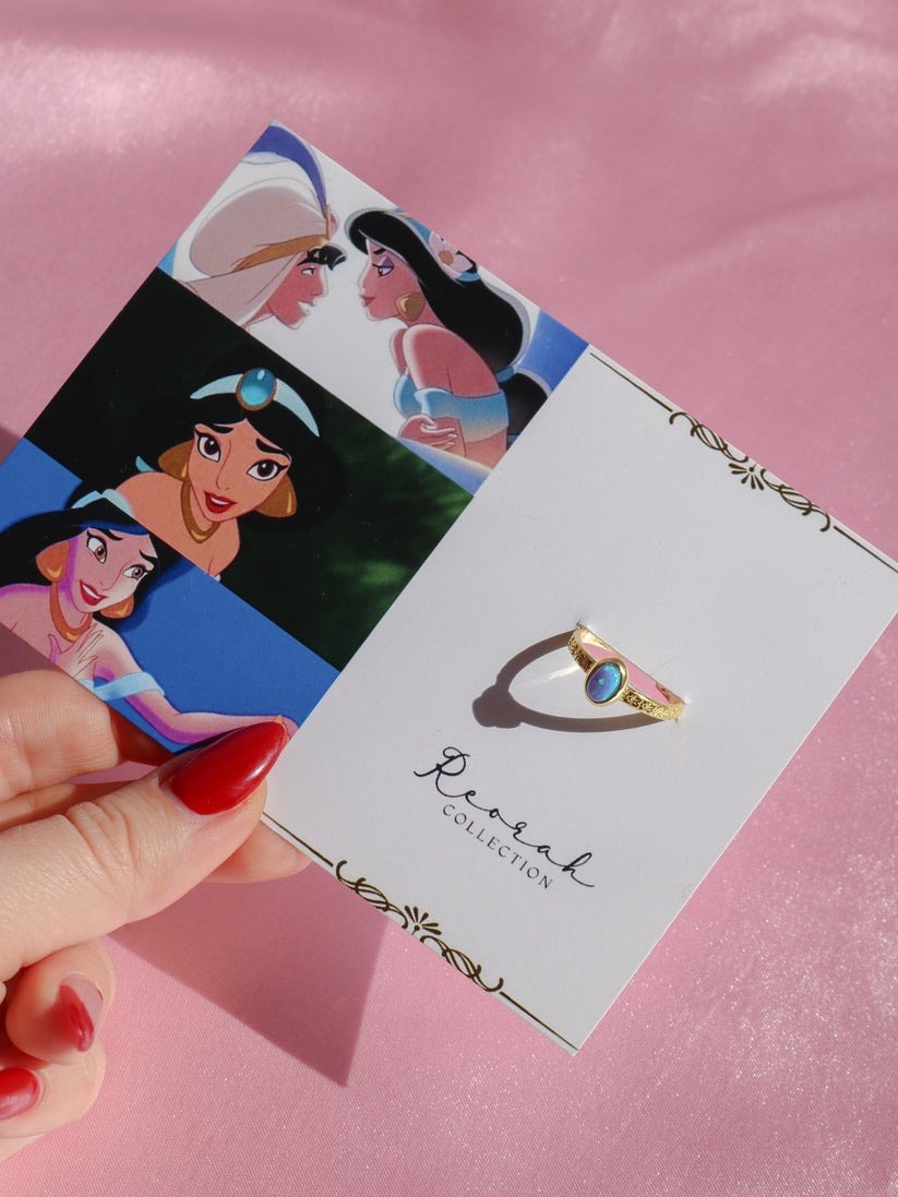 Princess Jasmine Headband Opalite 925 Gümüş Yüzük