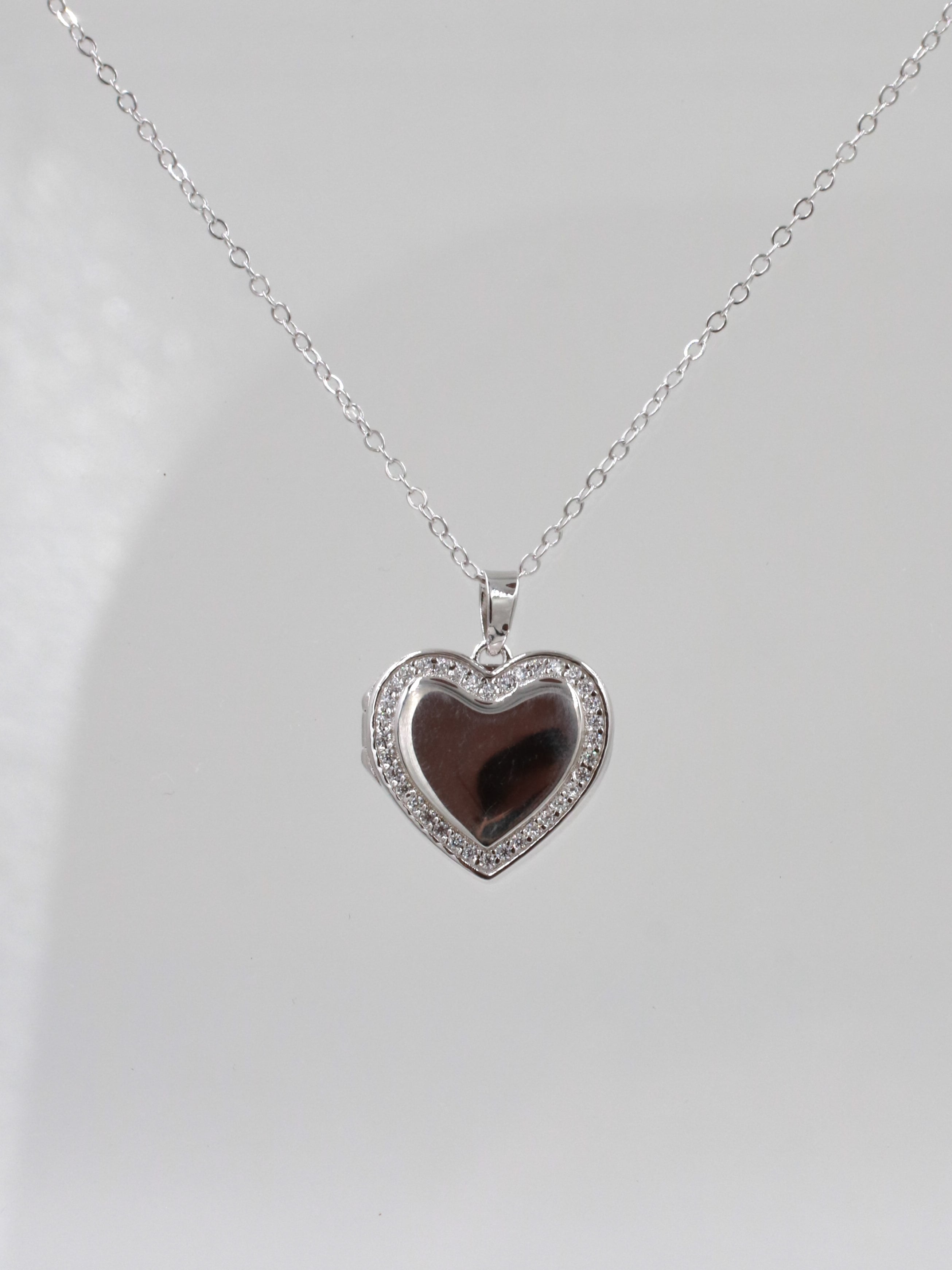 Light of My Heart Personalized 925 Silver Necklace with Personalized Text and Photo